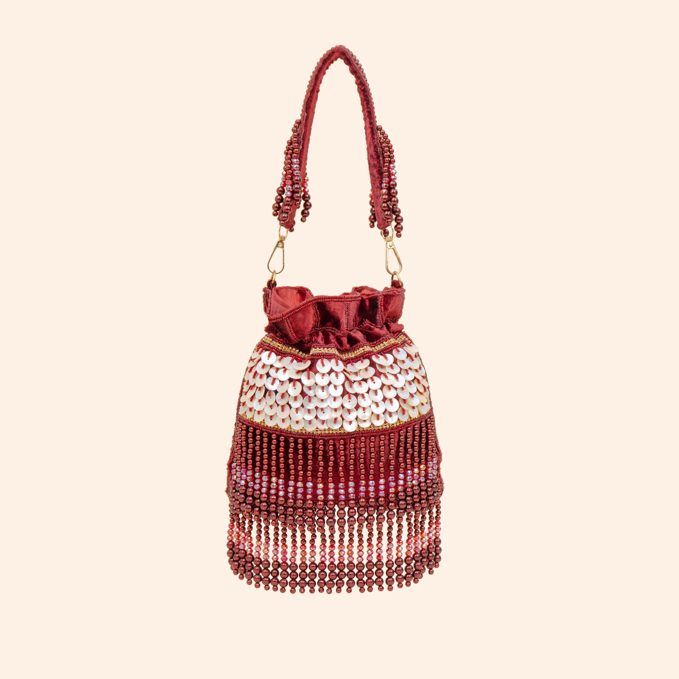 Royal Tassel Sequin Potli