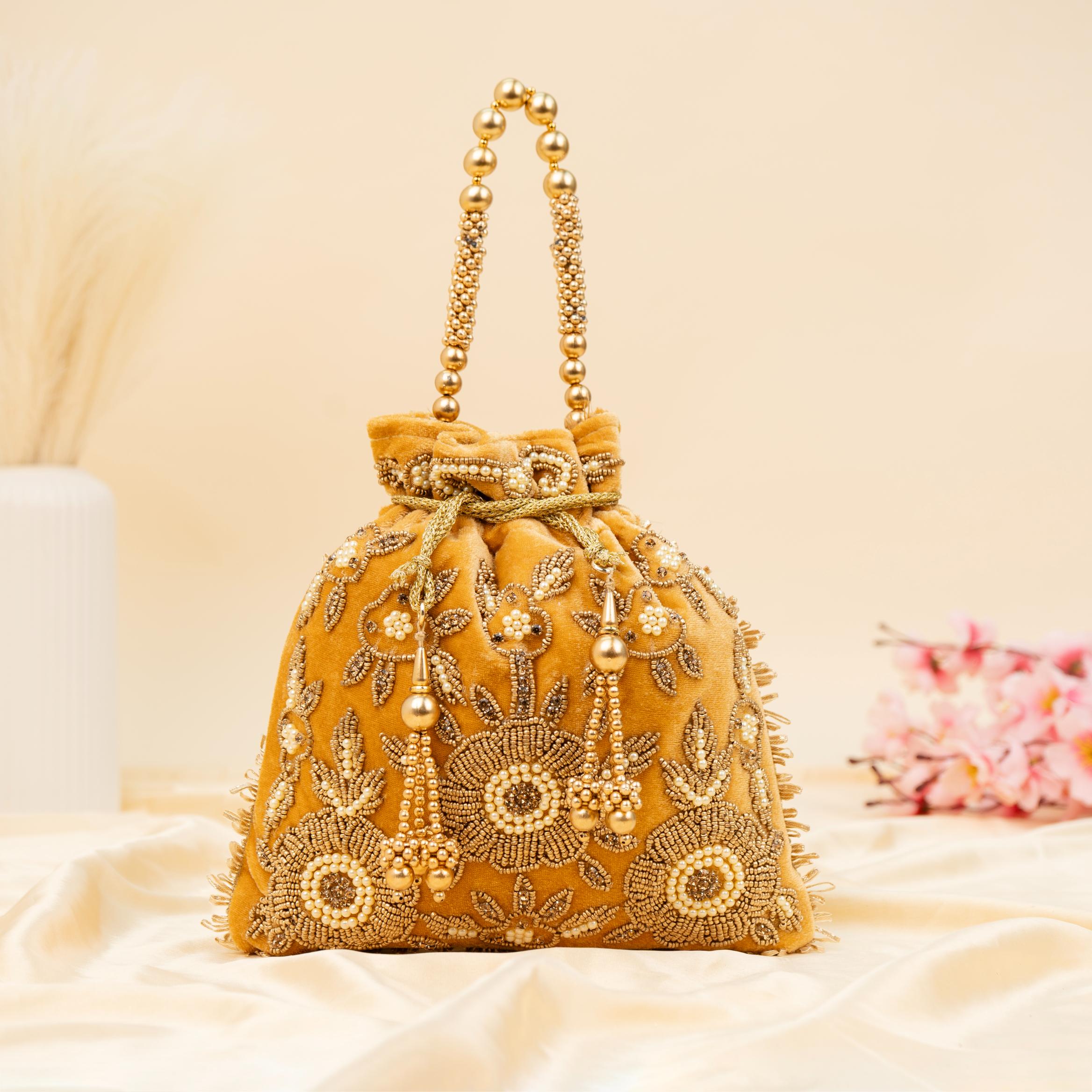 The Velvet Bloom Potli