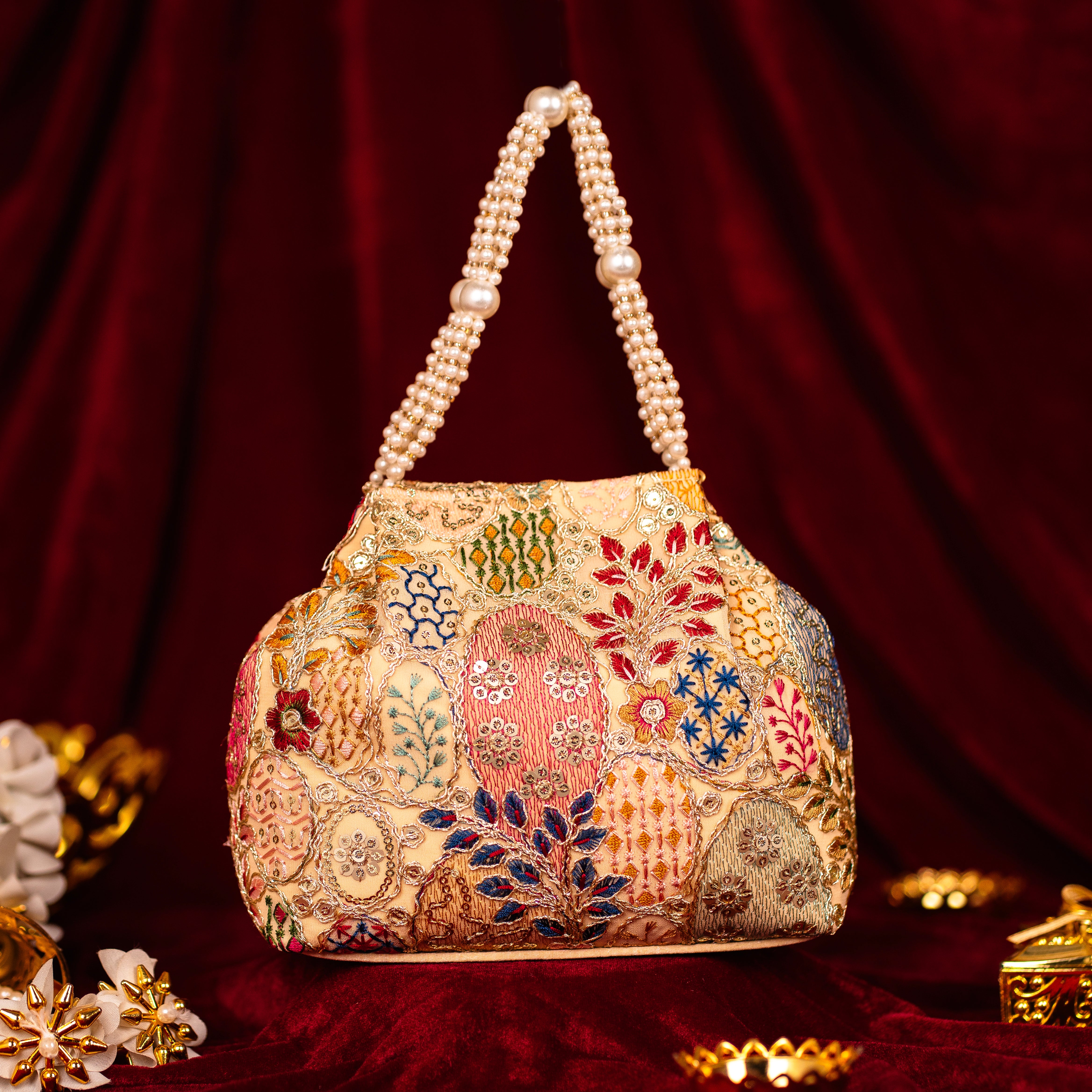 Opulent Pearl Potli