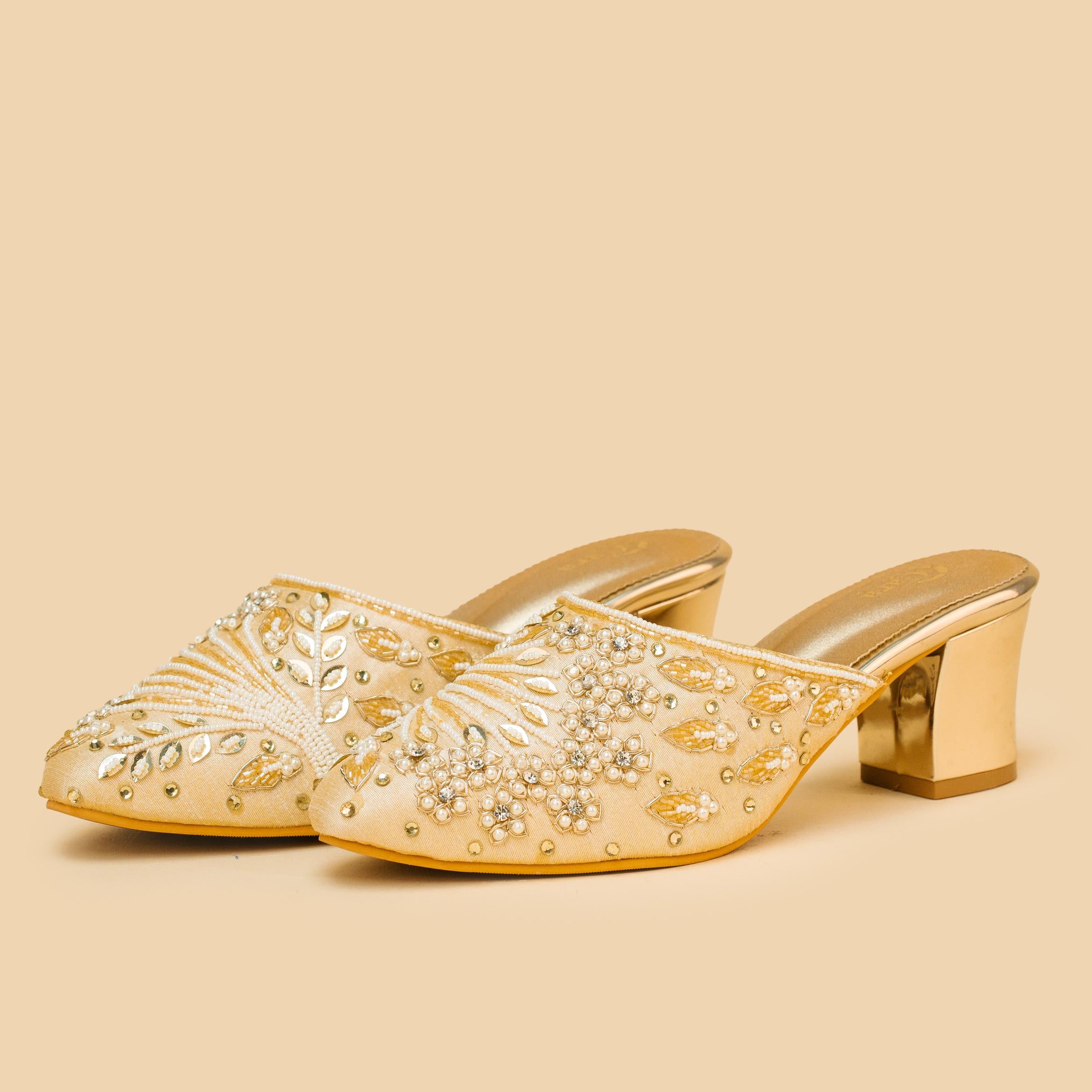 Beaded Ray Mules