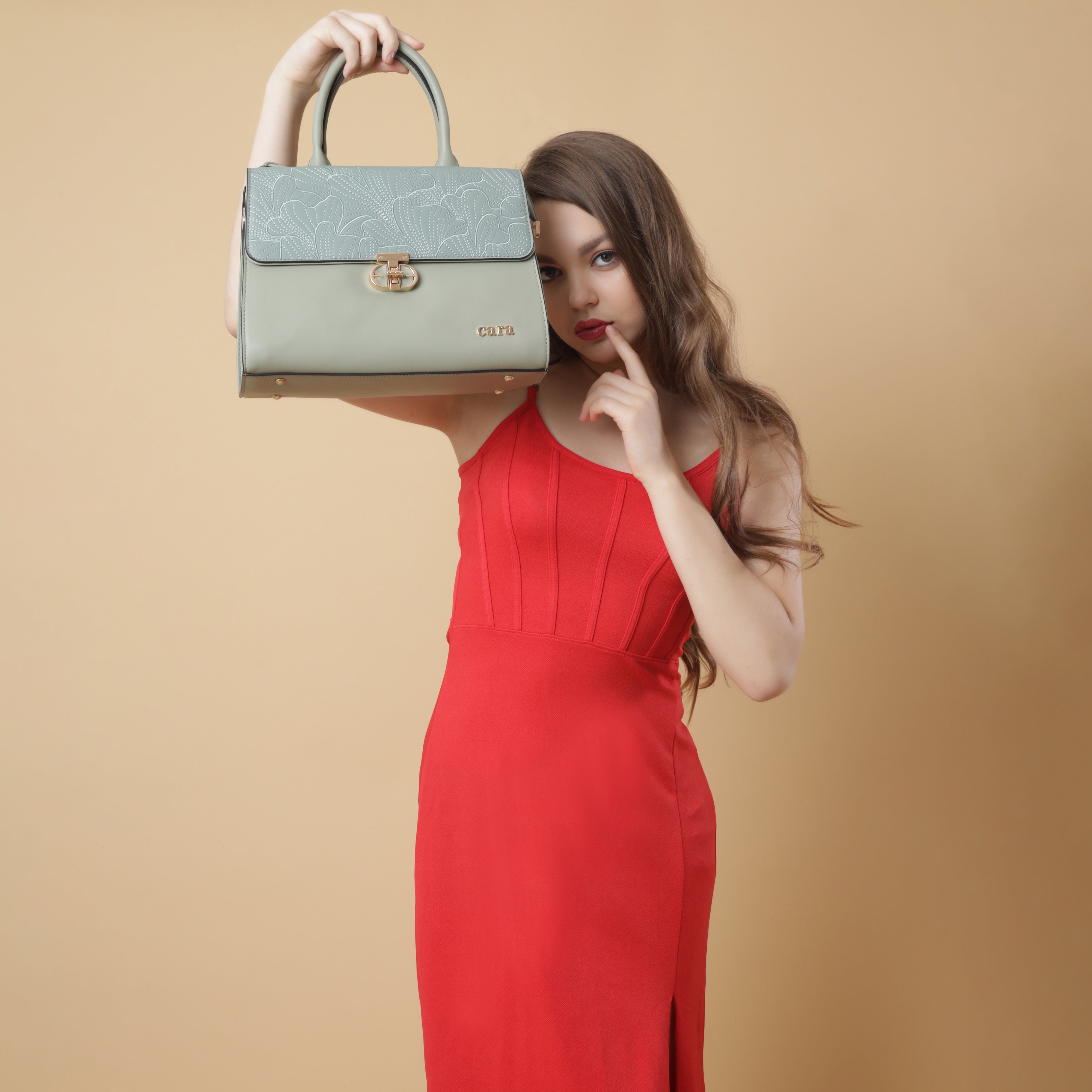 Green Royal Heritage Handbag | Cara