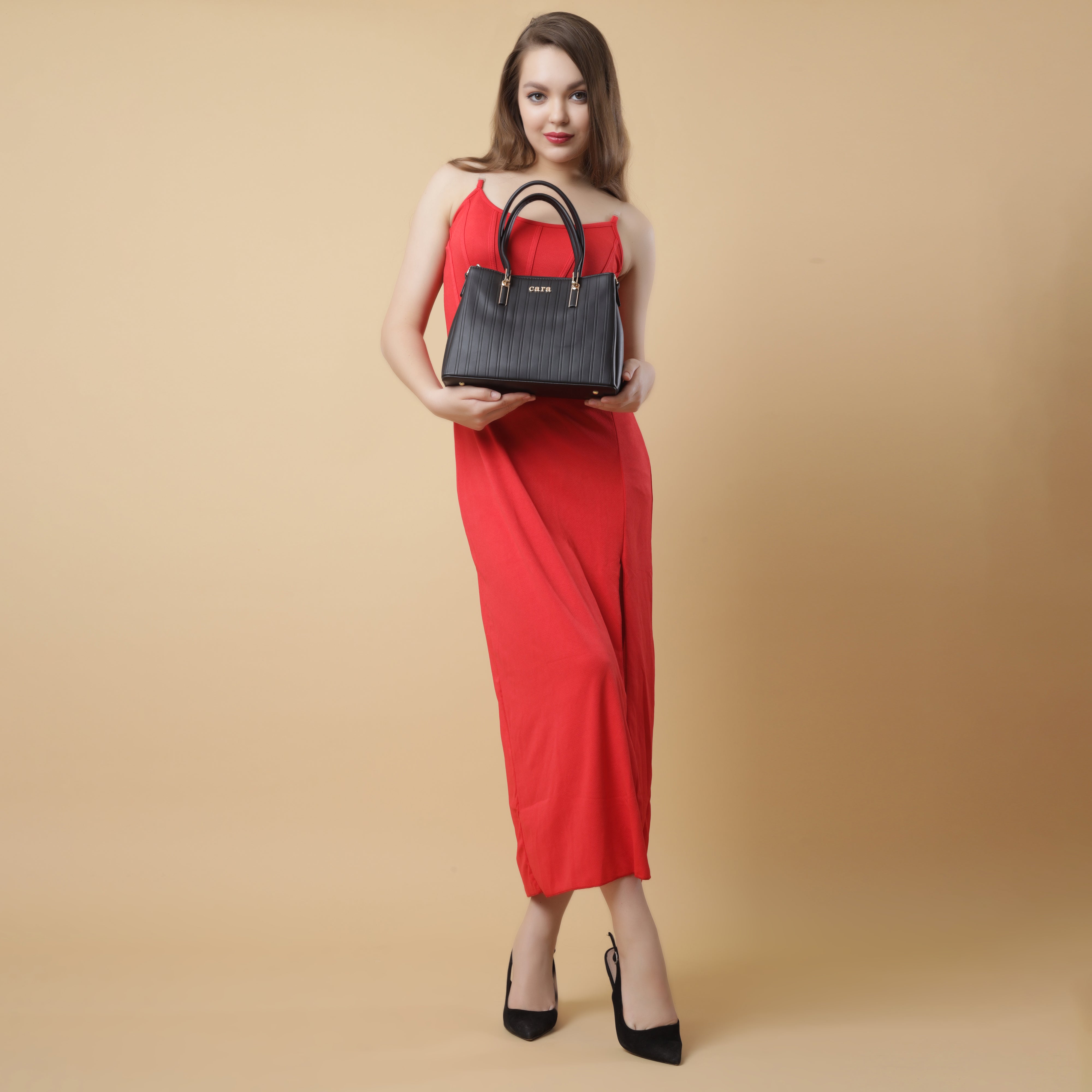 Black Luxe Companion Handbag | Cara