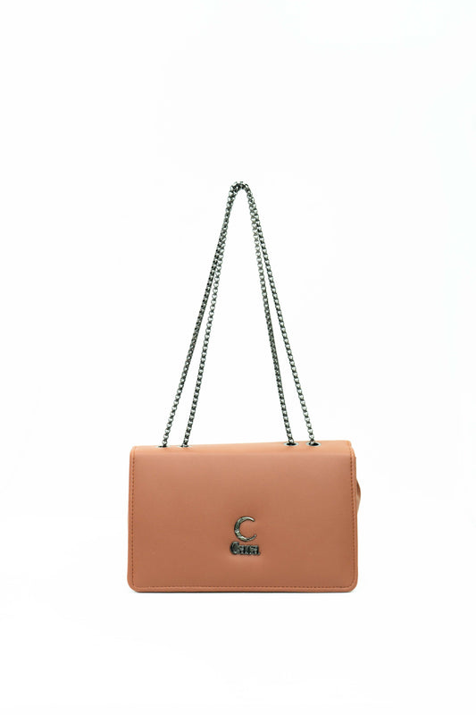 Casual cross body sling bags with chain