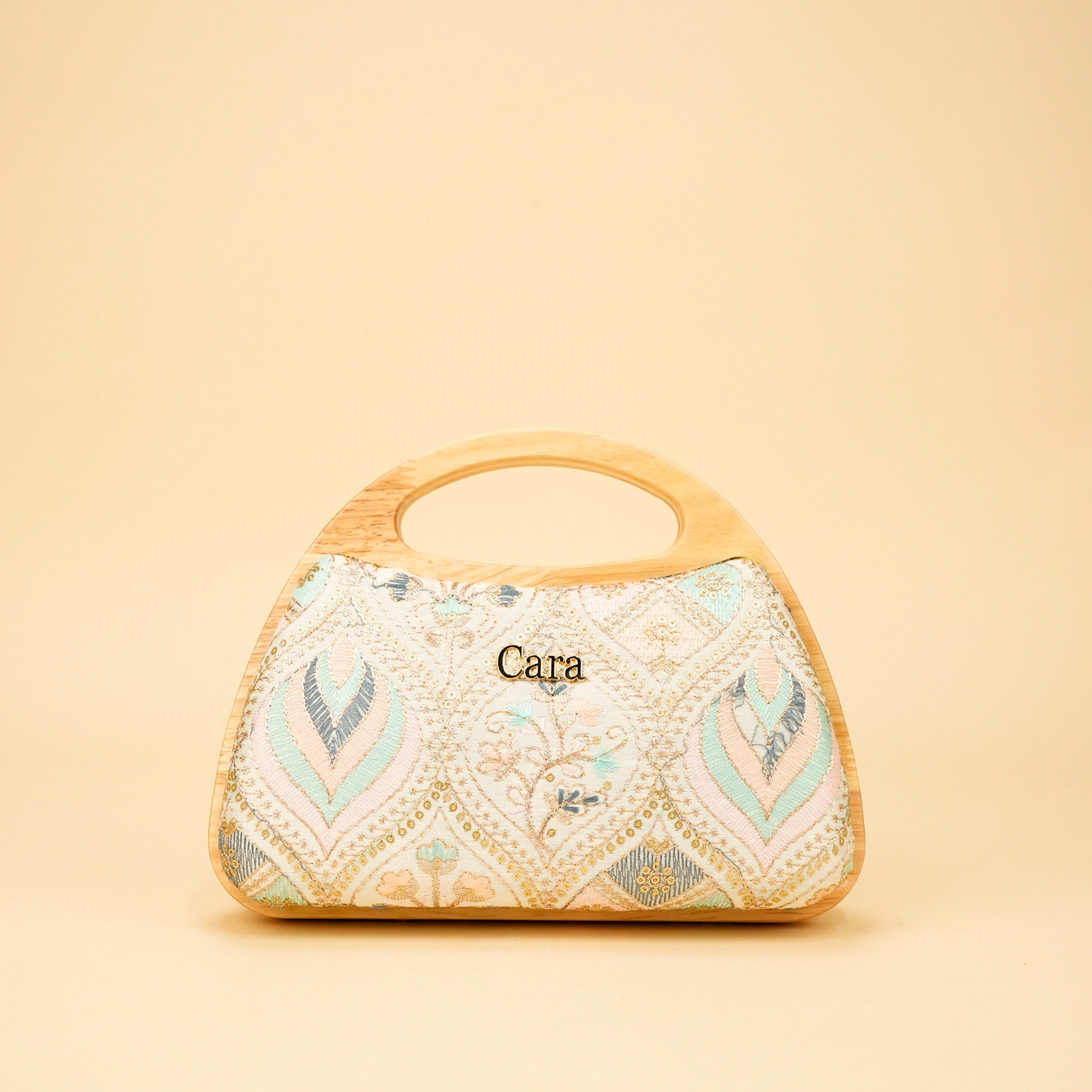 Aurelia Wood-Frame Clutch