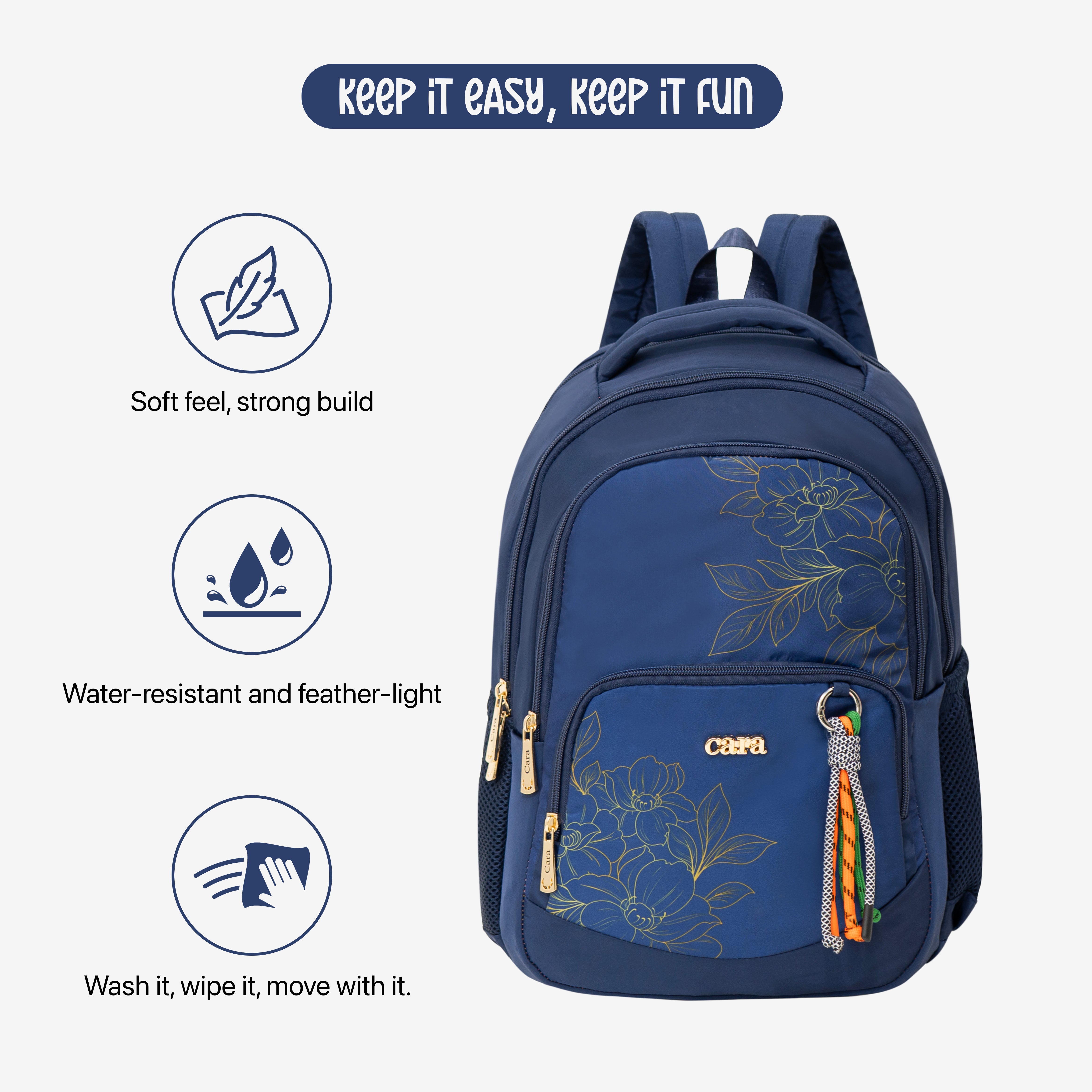 Flora Charm Backpack