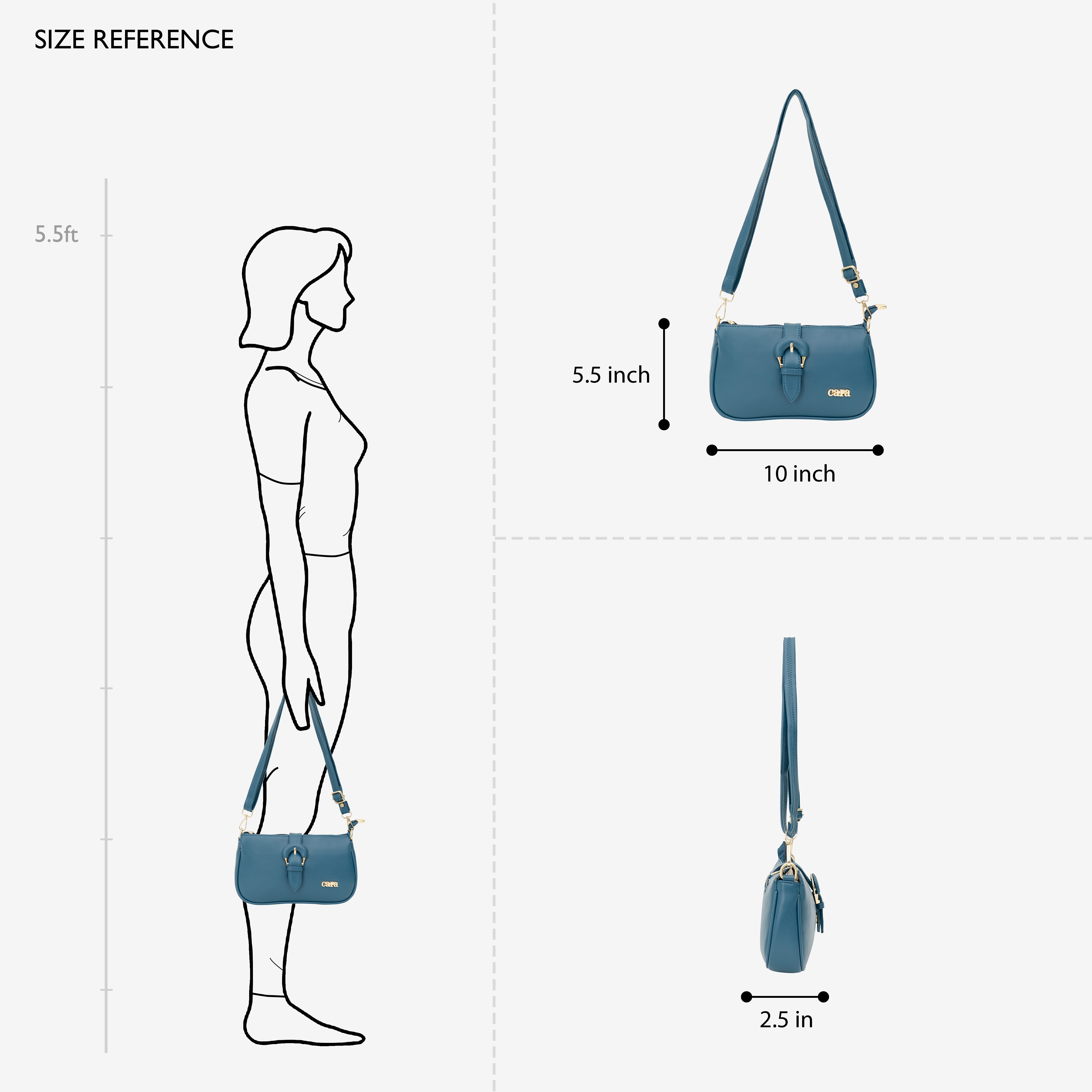 Teal Blue Pleasant Sling | Cara