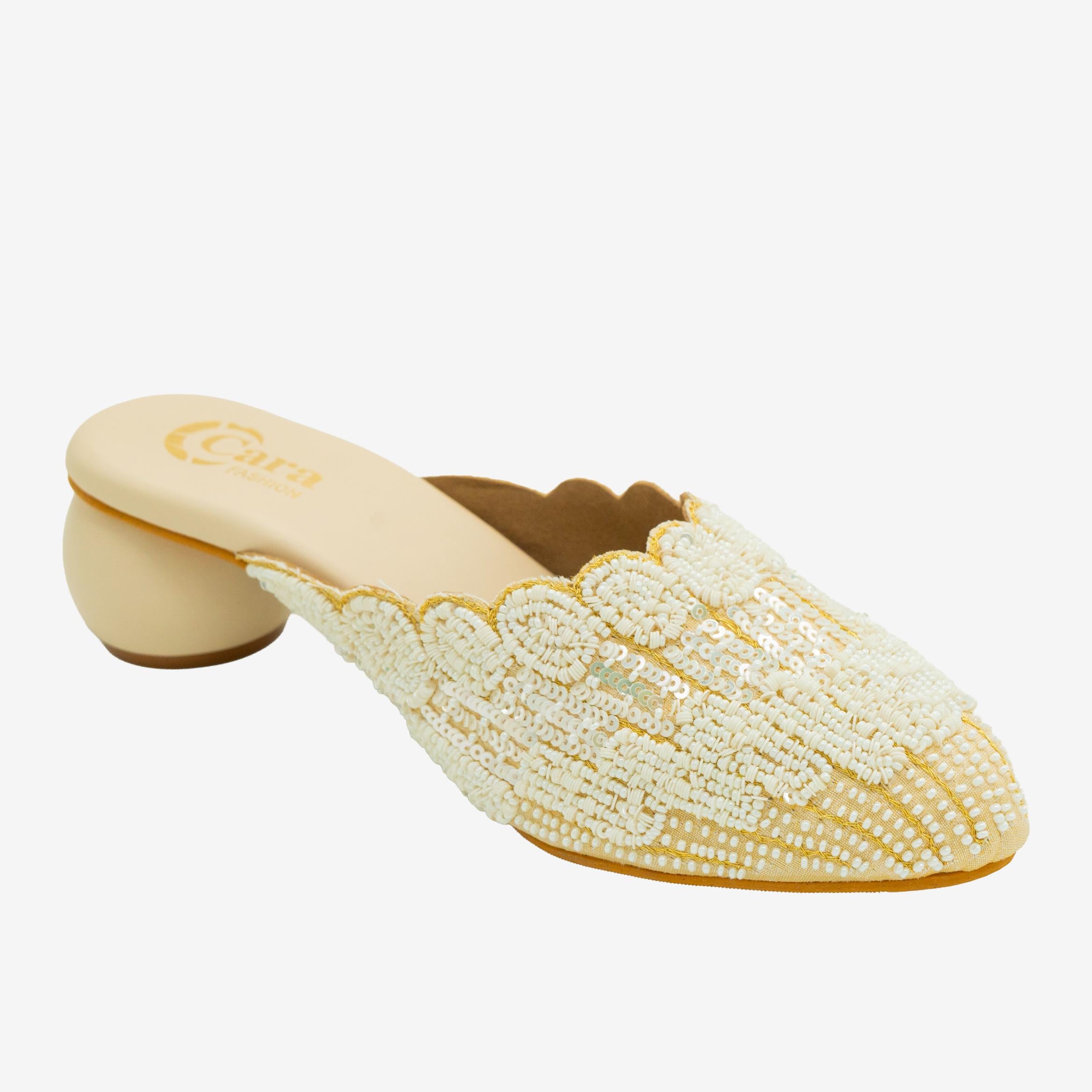 Glimmer Beadwork Mules