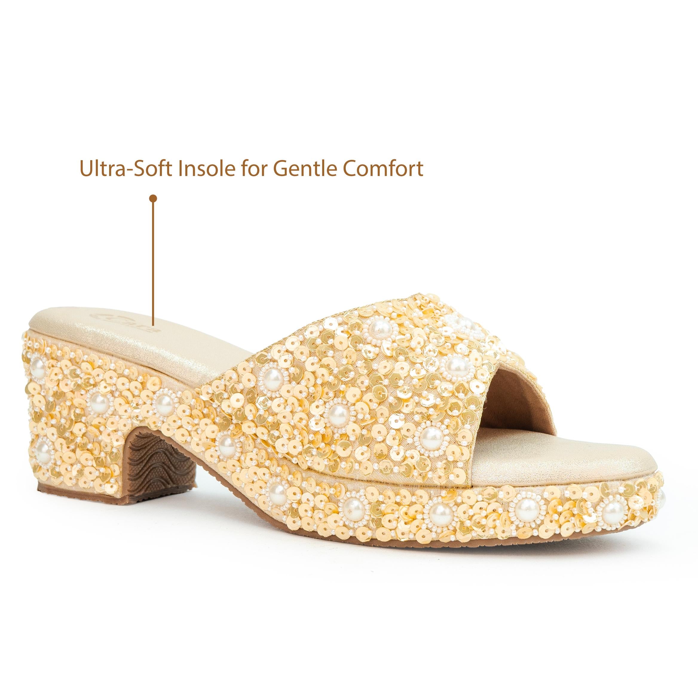Sequin Ocean Heels