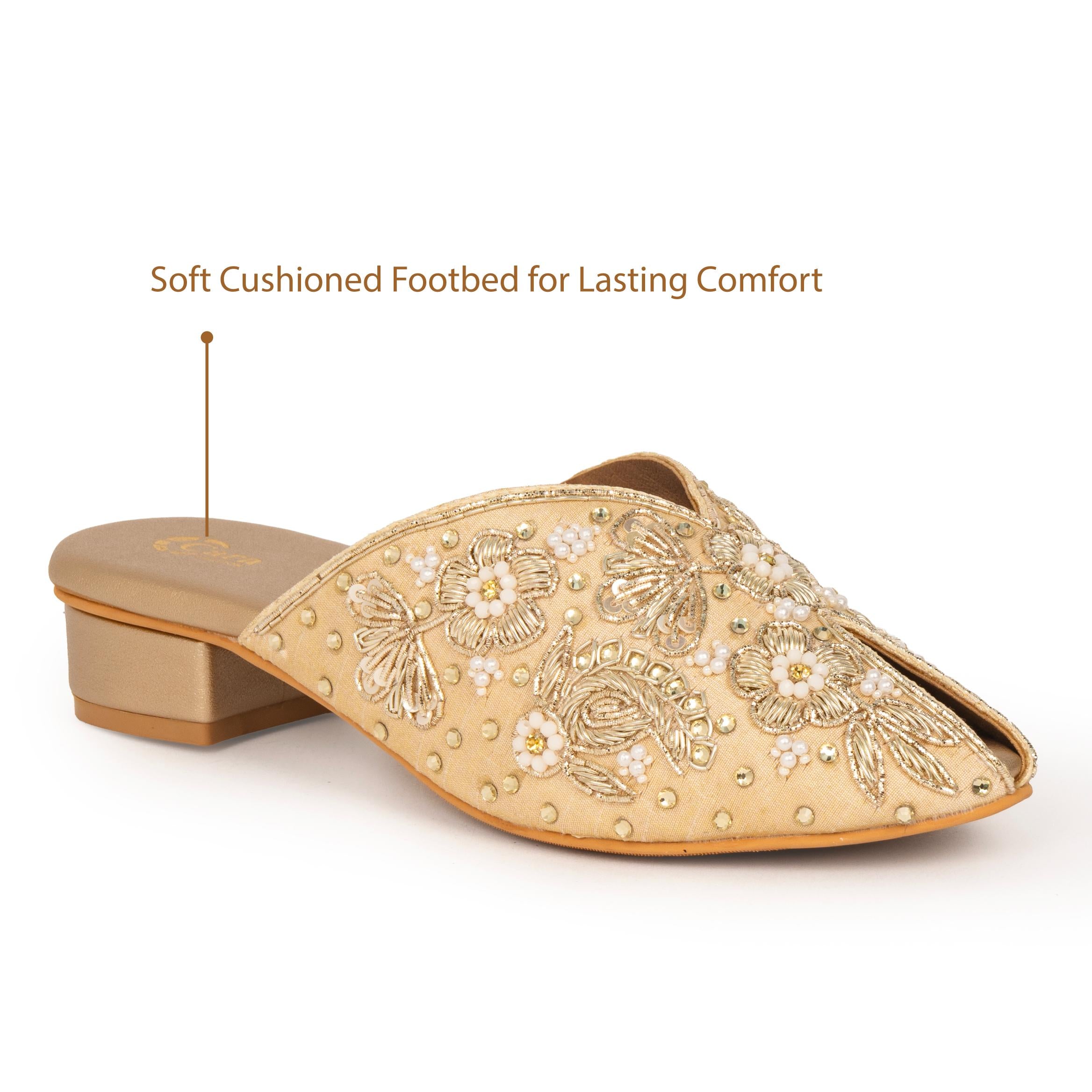 Noorani Beaded Mules