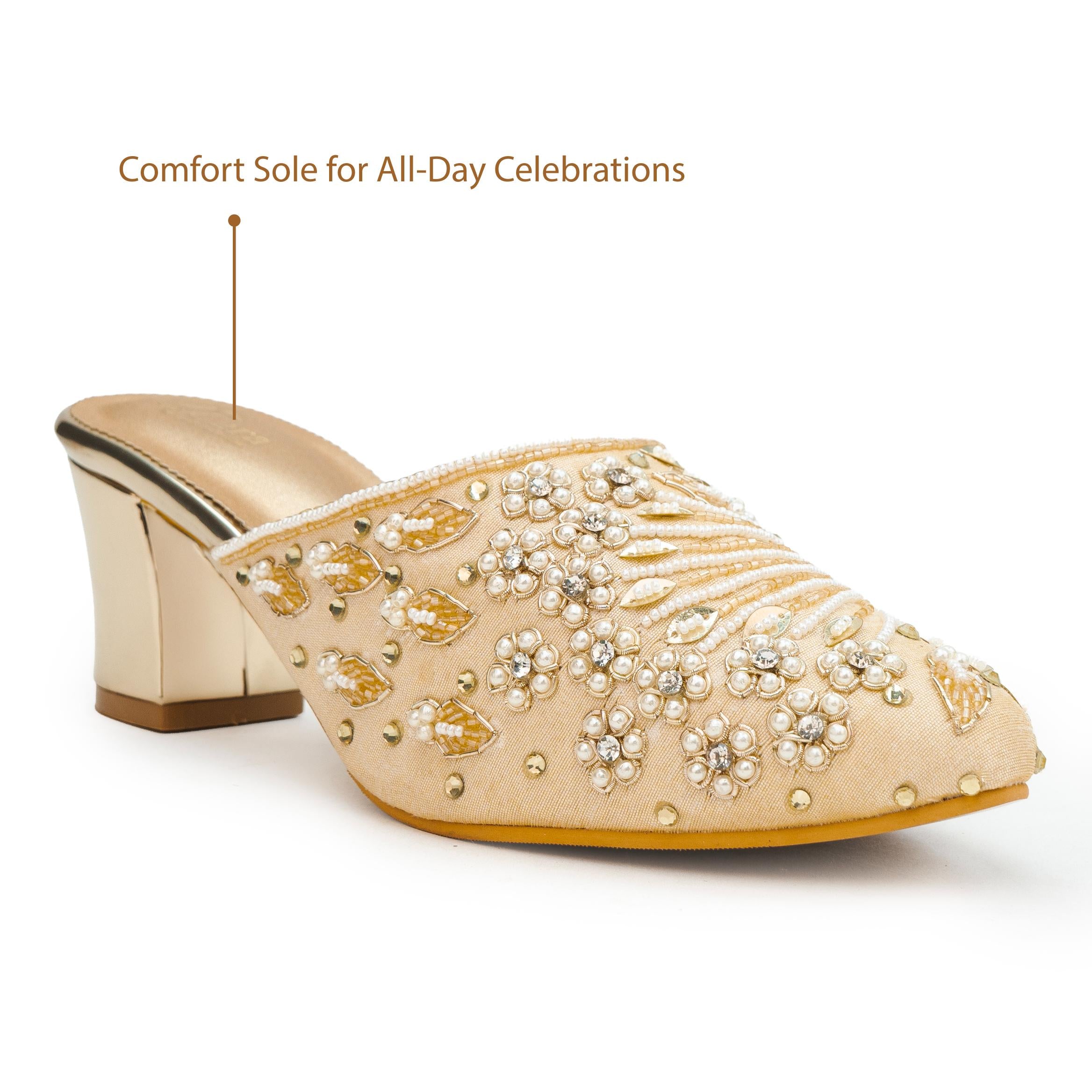 Beaded Ray Mules