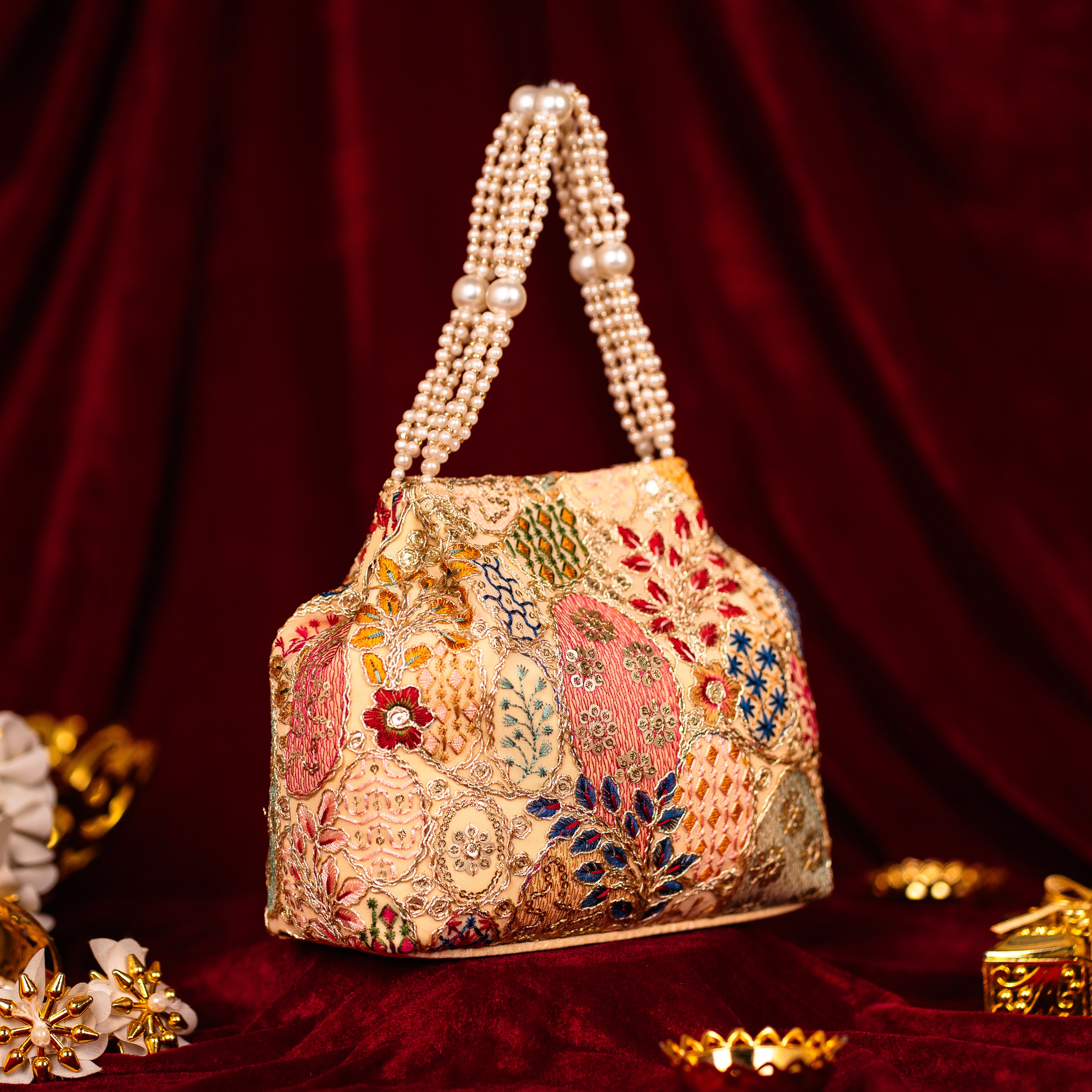 Opulent Pearl Potli