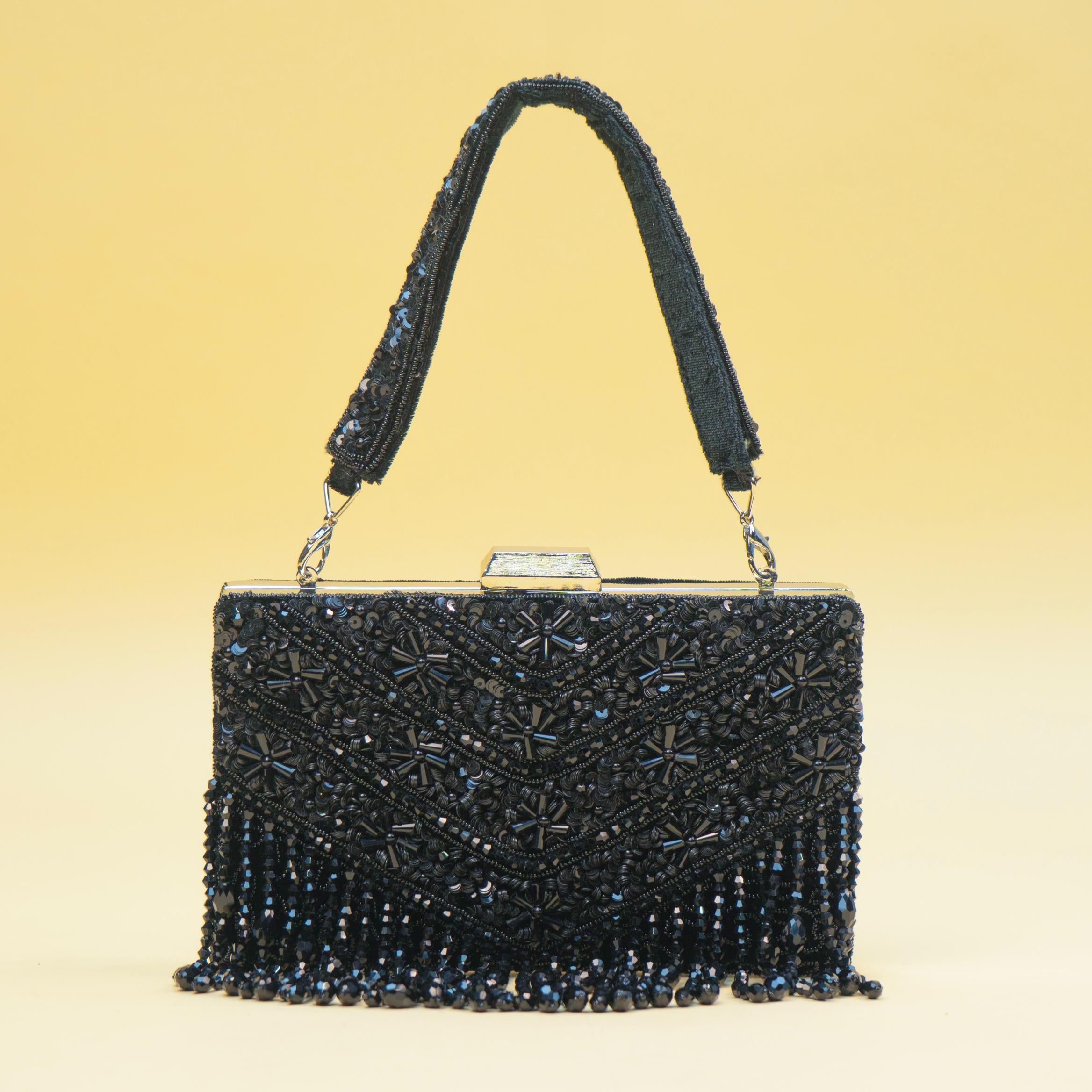 Timeless Pearl Gold Clutch