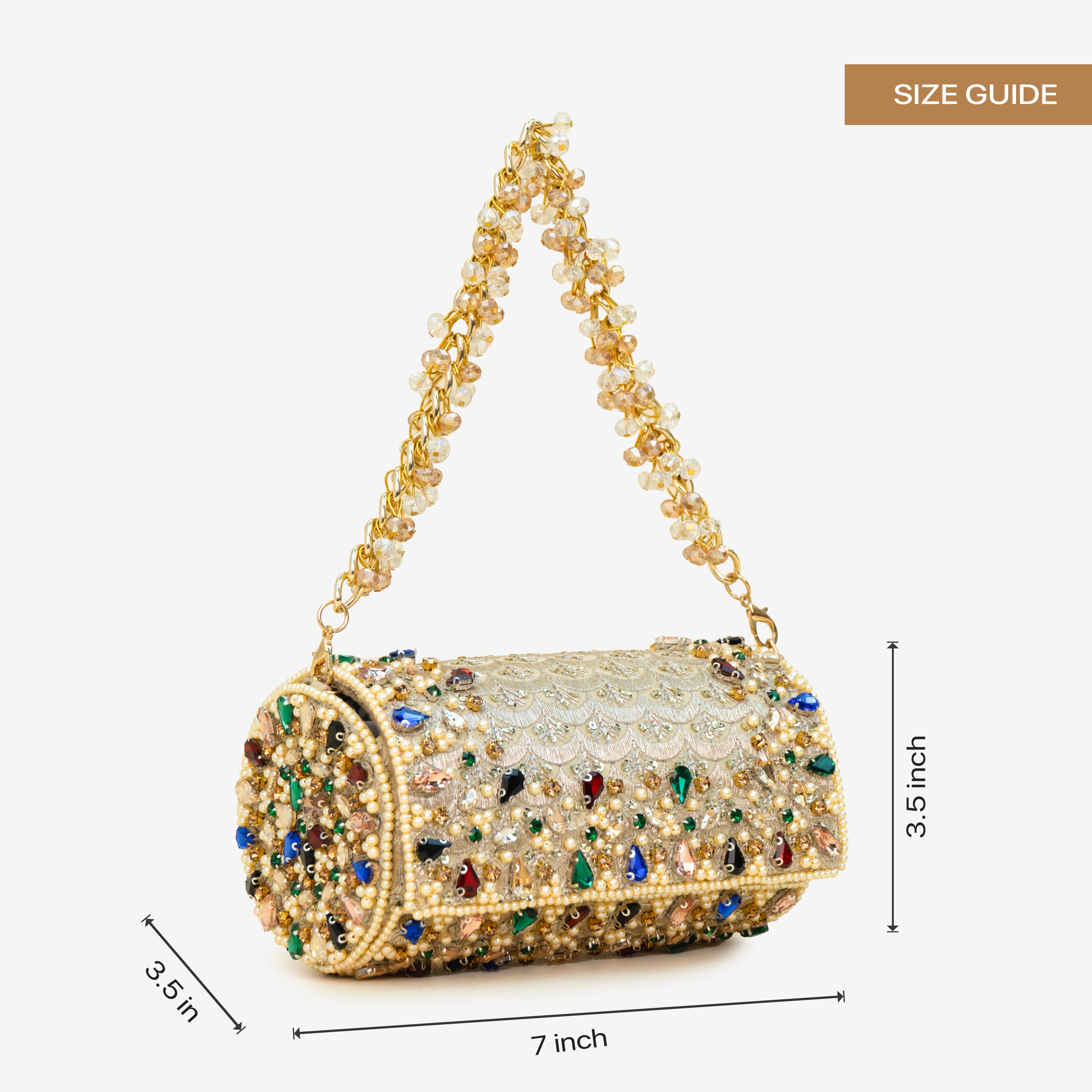 Heritage Beaded Barrel Purse