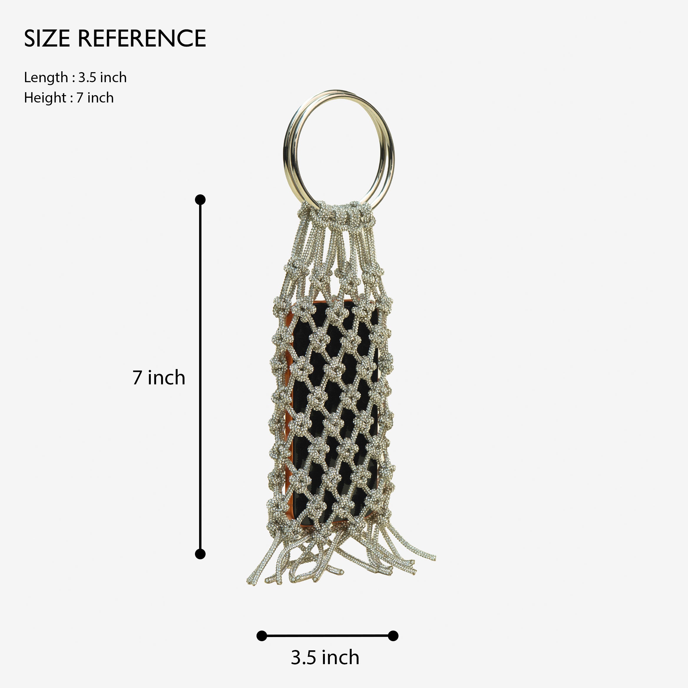Rhinestone Knot Luxe Mobile Sling
