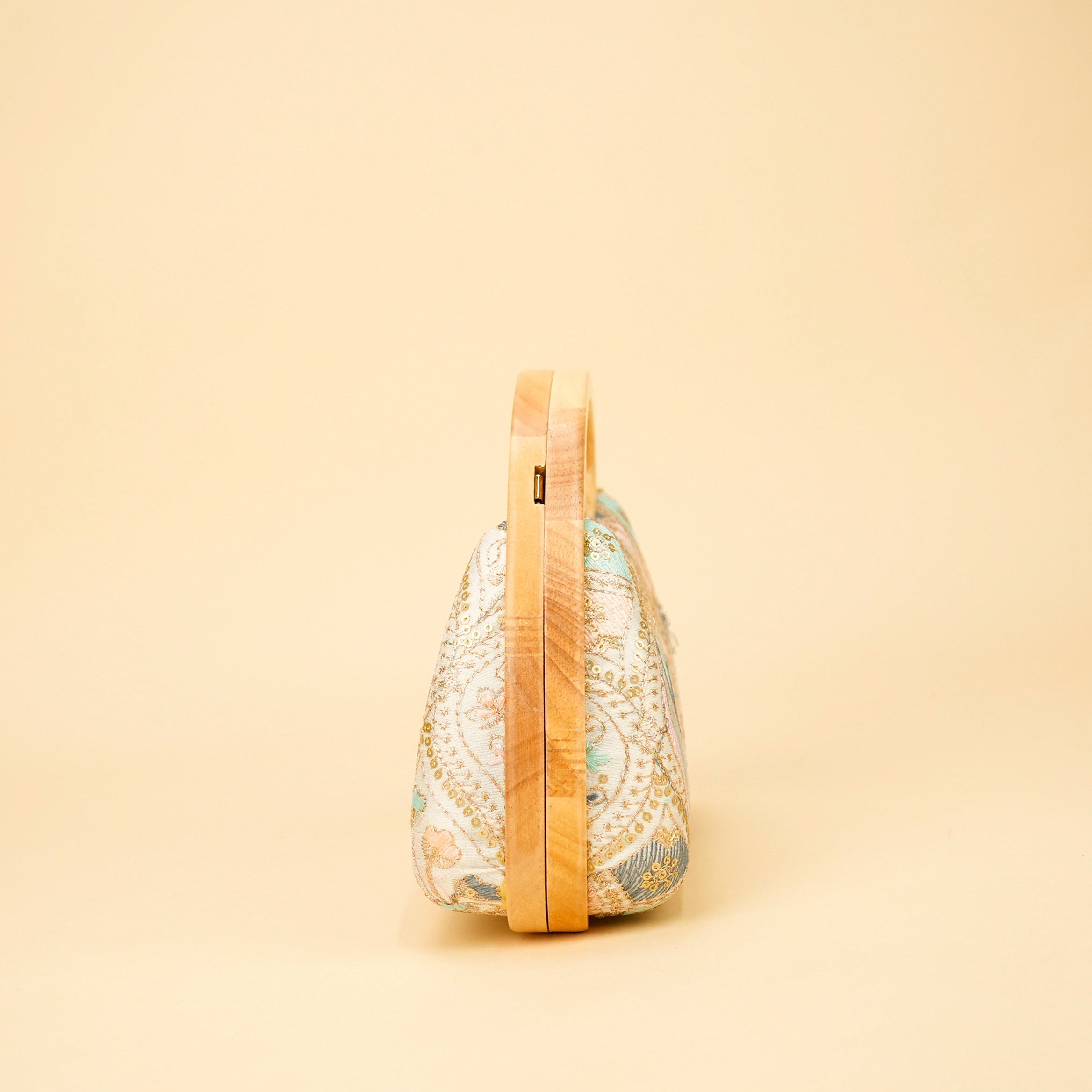 Aurelia Wood-Frame Clutch