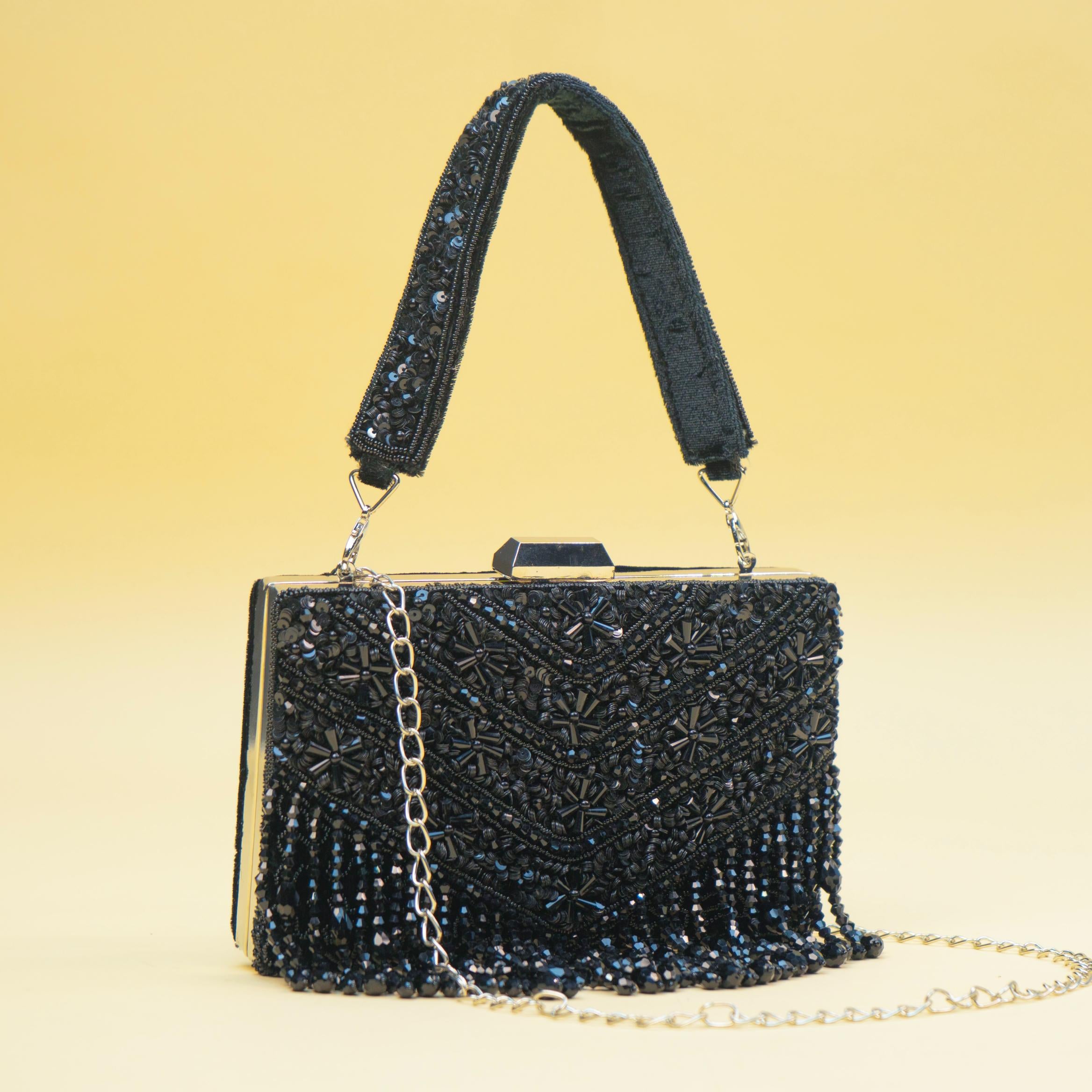 Timeless Pearl Gold Clutch