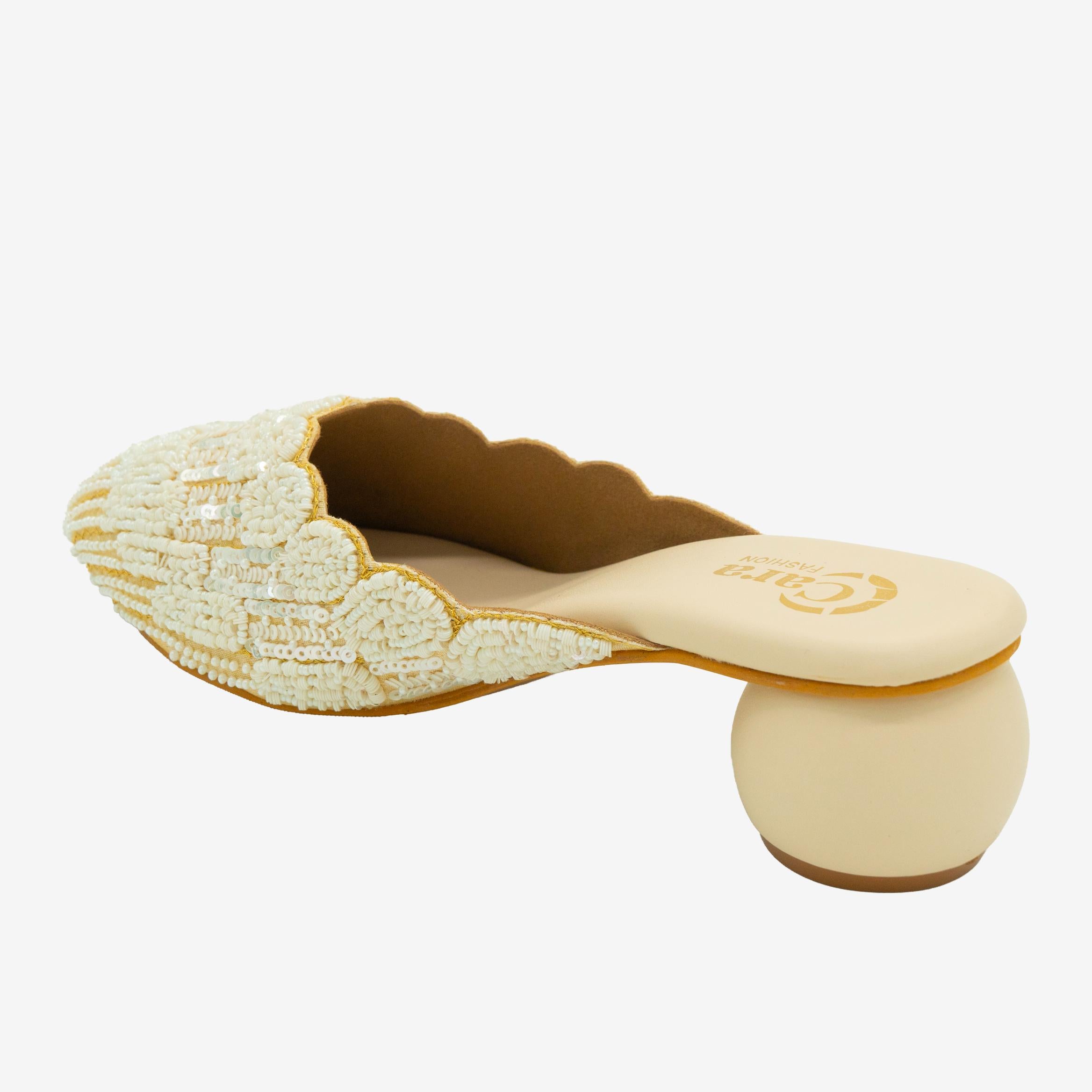 Glimmer Beadwork Mules