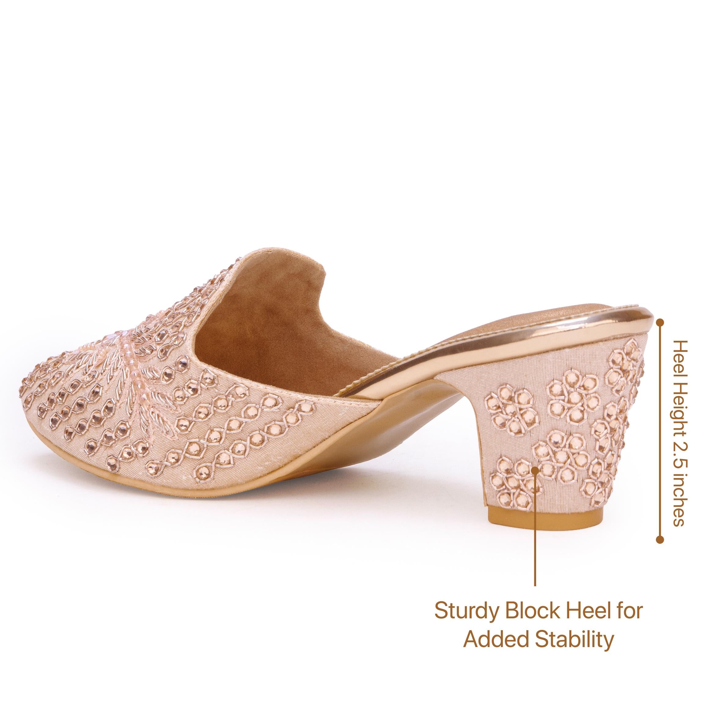 Zardosi Beaded Mules