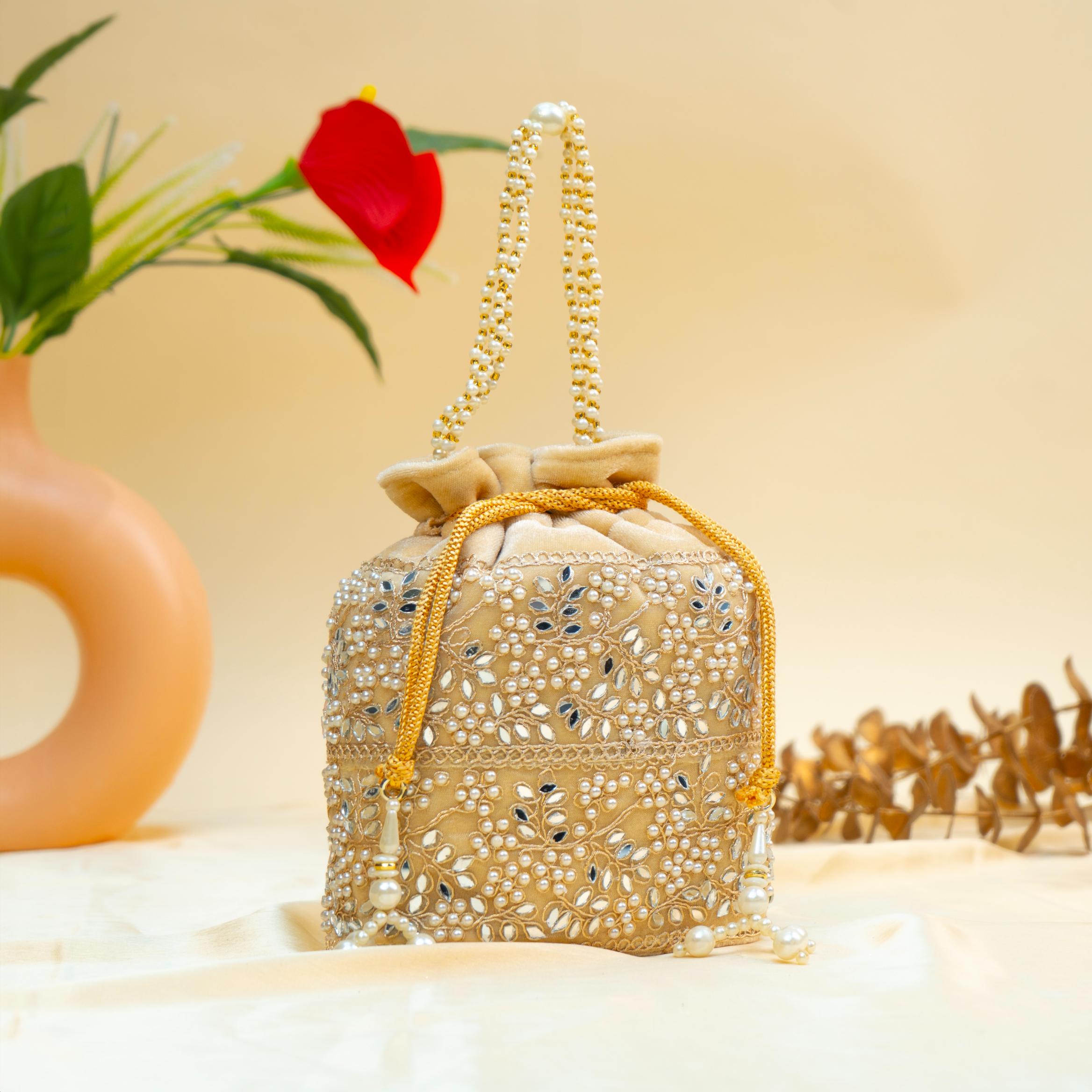 Grace Pearl Bead Potli