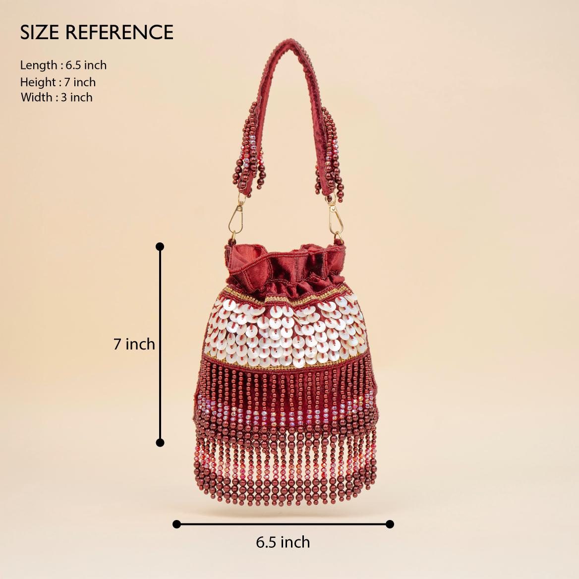 Royal Tassel Sequin Potli