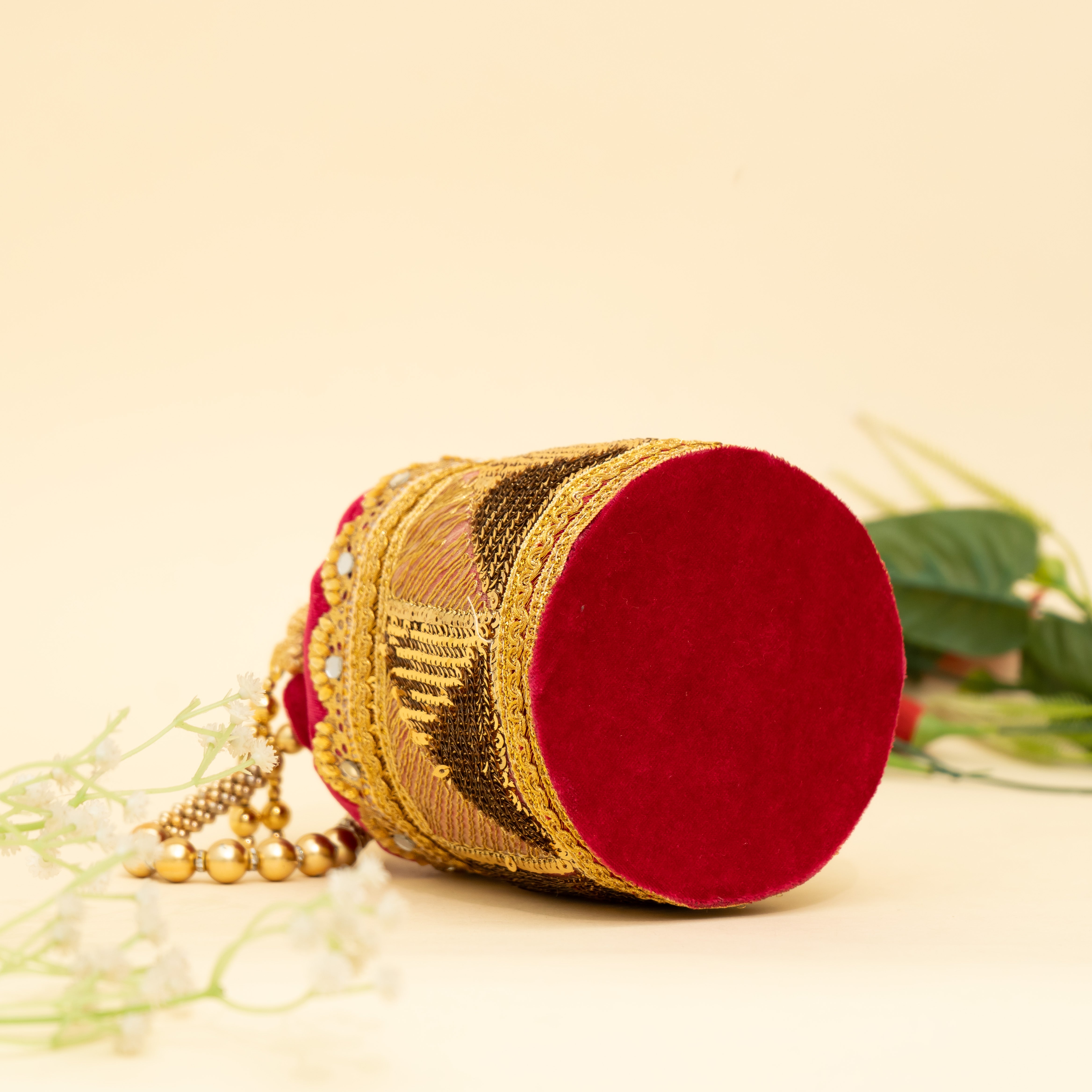 pink Golden Gleam potli | CARA