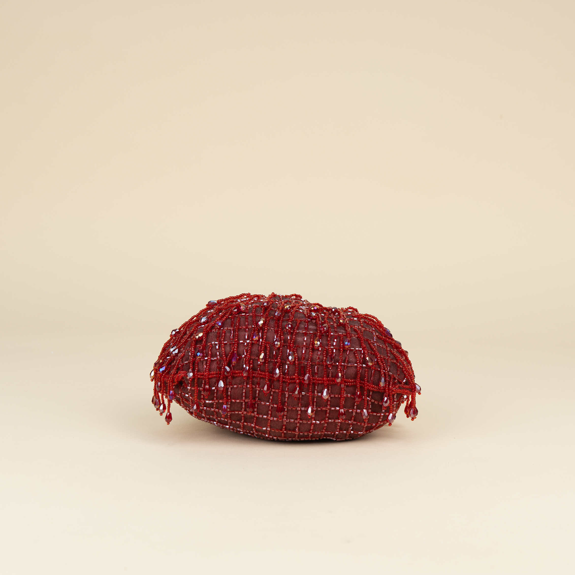 Opulent Pearl Satin Potli