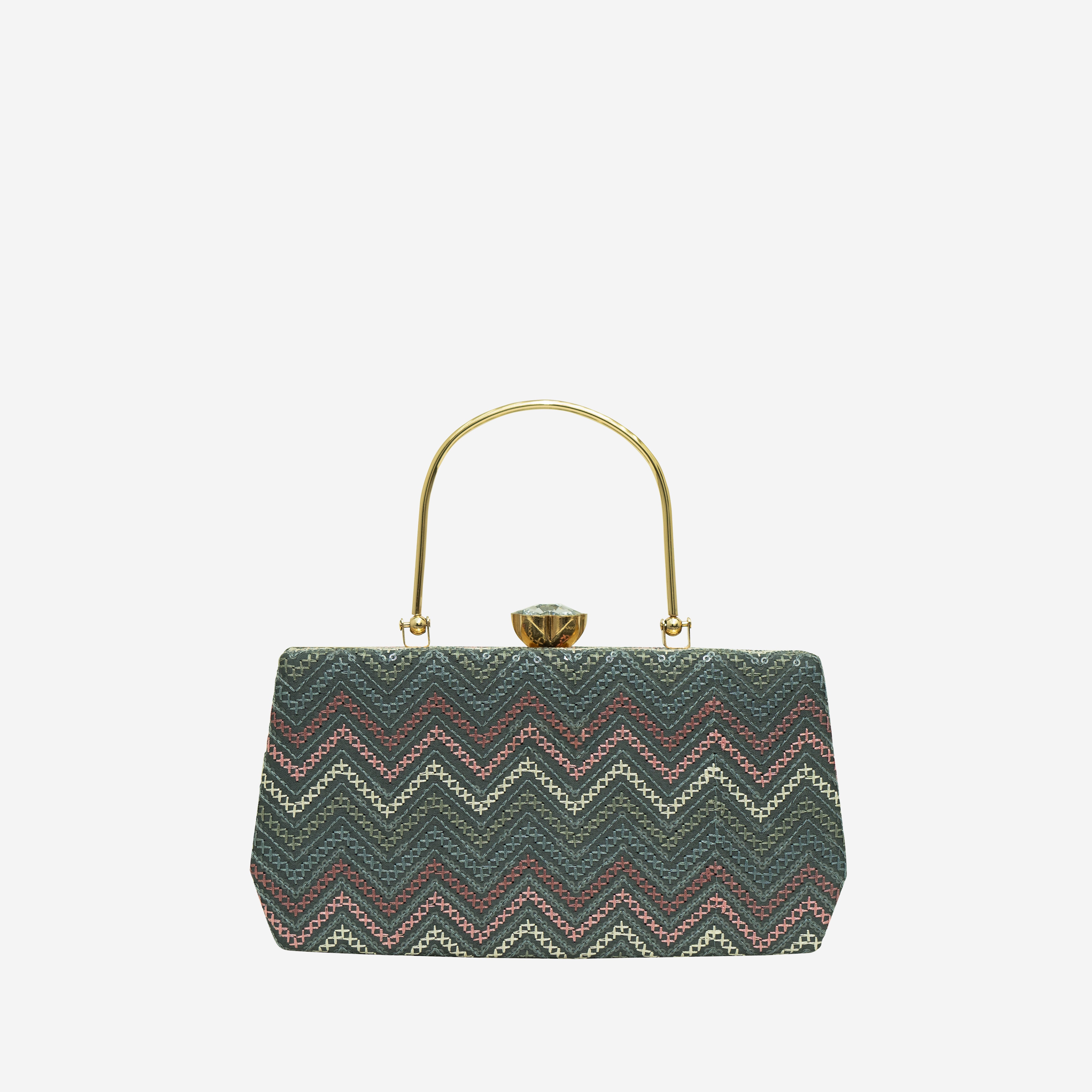 Zigzag Majestic Clutch | CARA