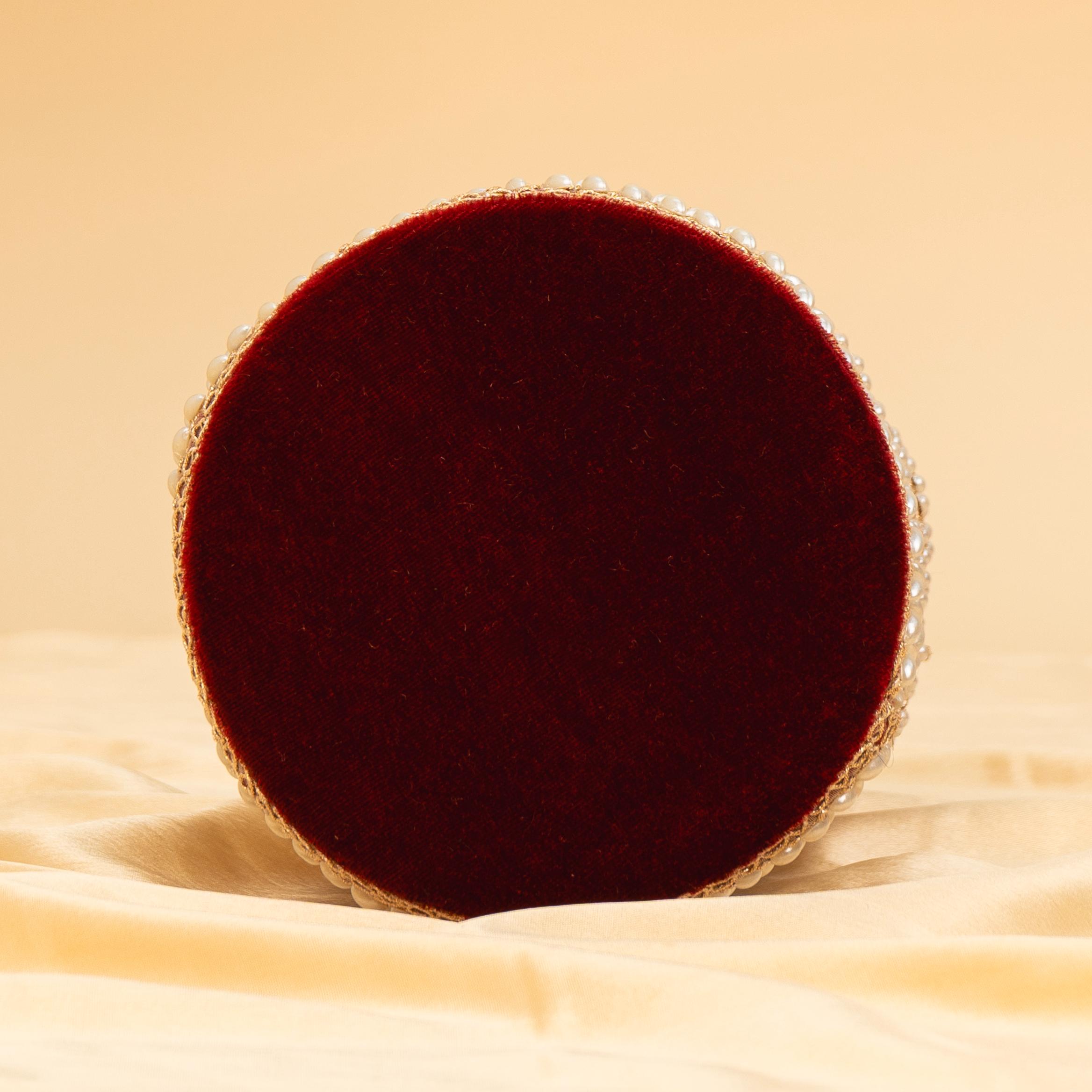 Zari Gold Velvet Potli