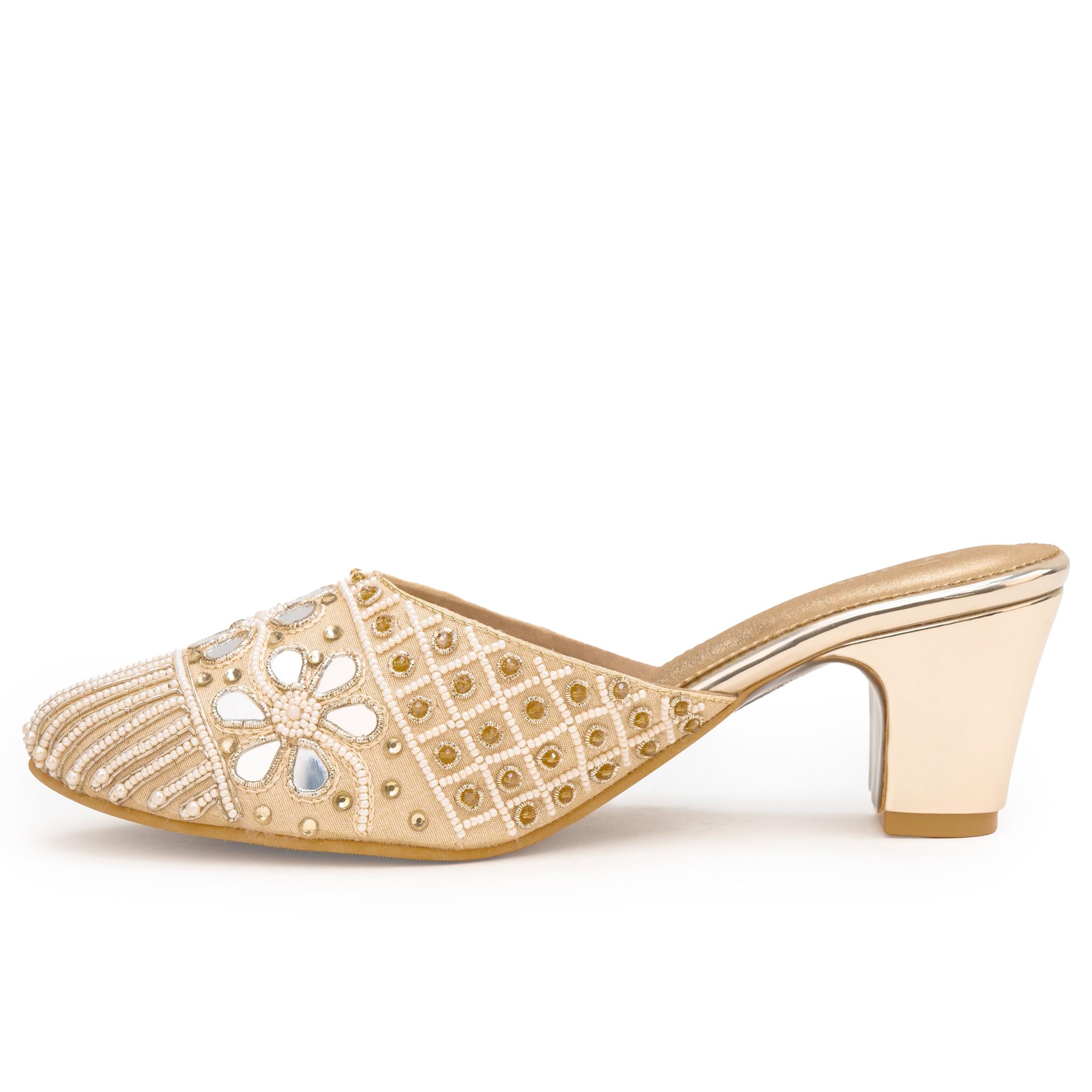 Mirror Bloom Mules