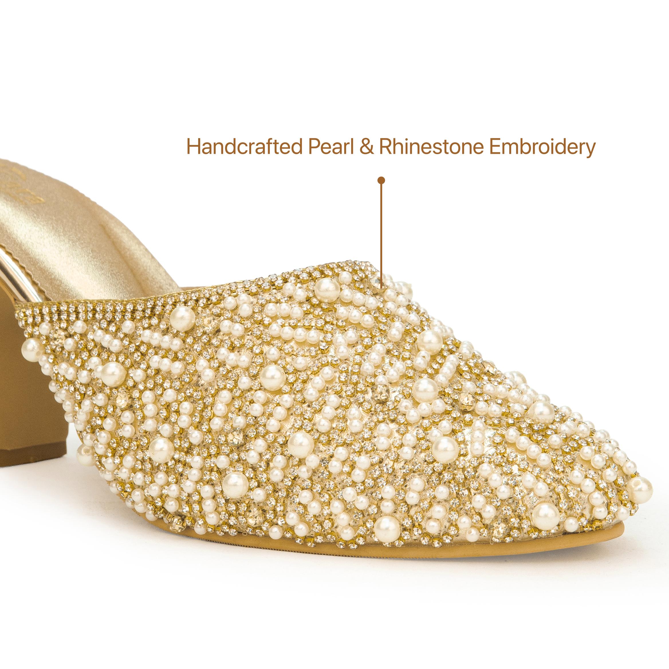 Ocean Pearl Glam Mules