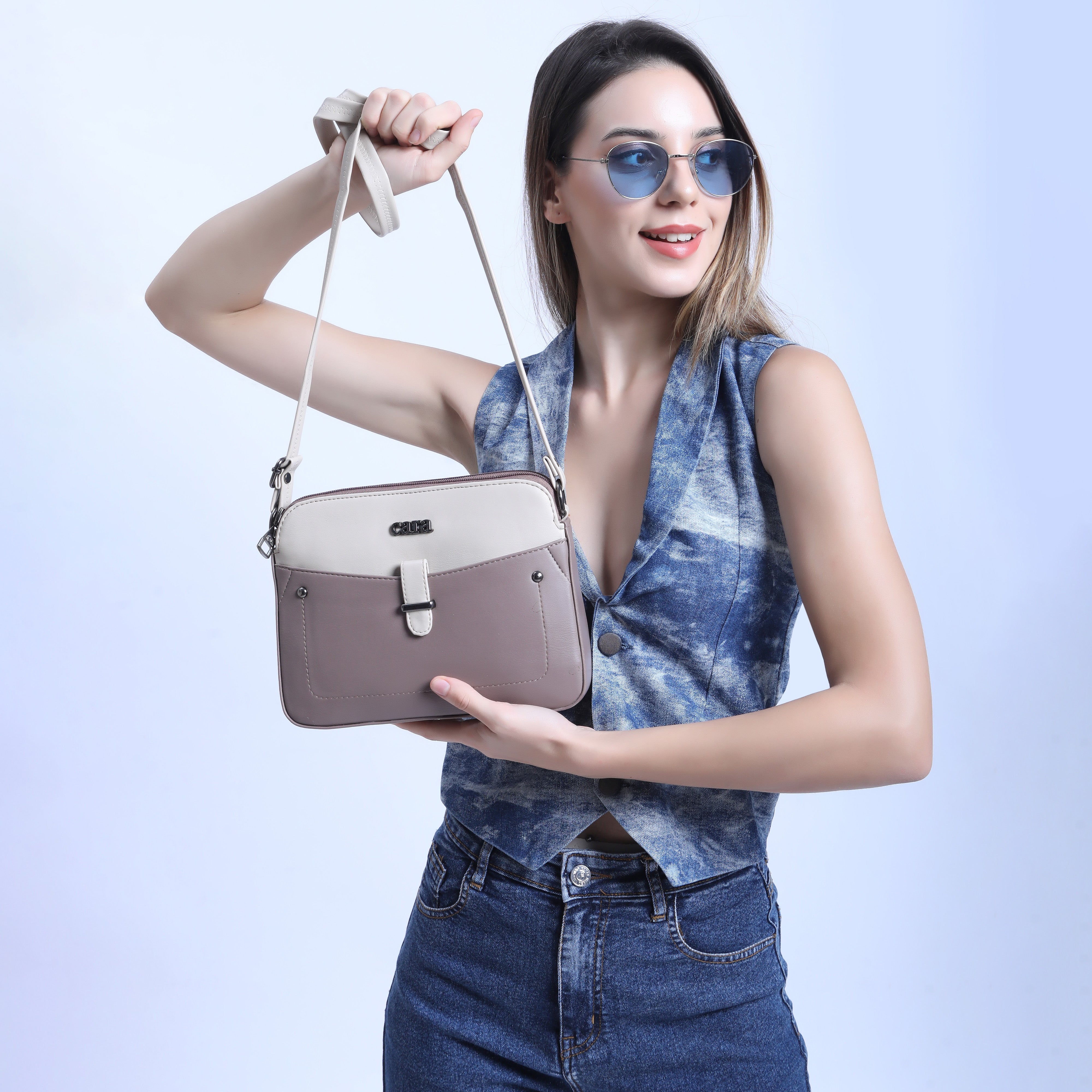 Beige Chic Crossbody Charm | Cara