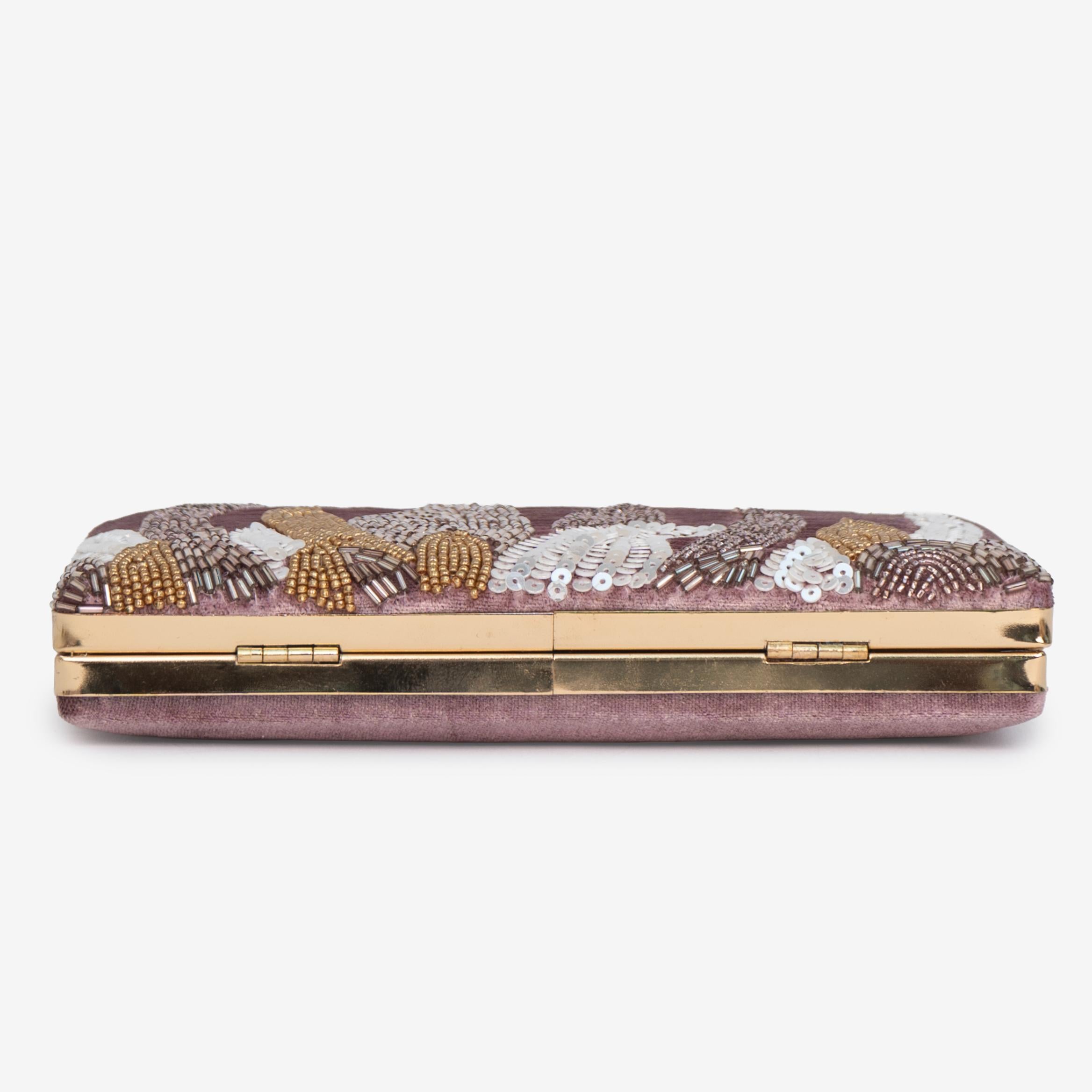 Ivory Palm Clutch
