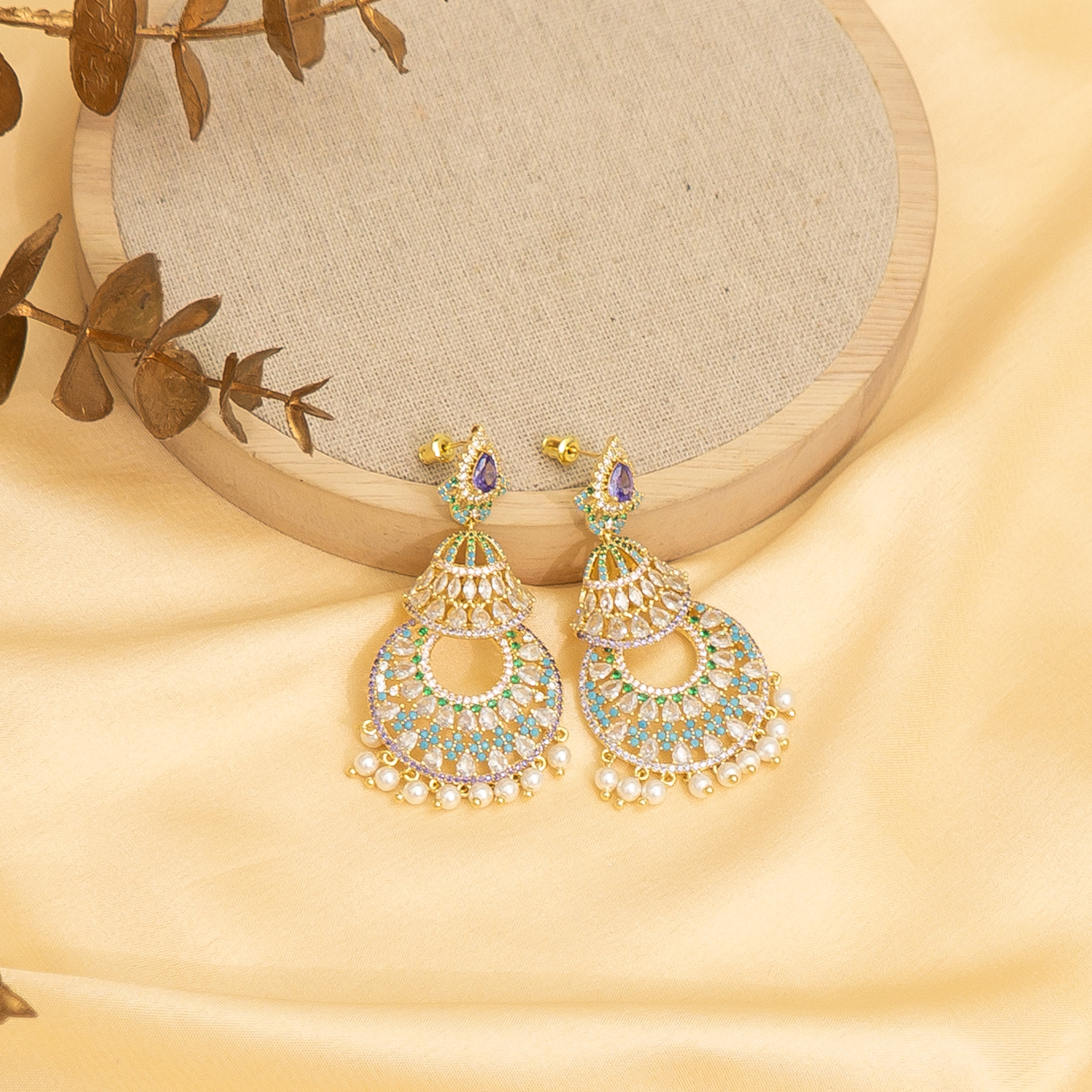 Purple Moonlit Majesty Earrings