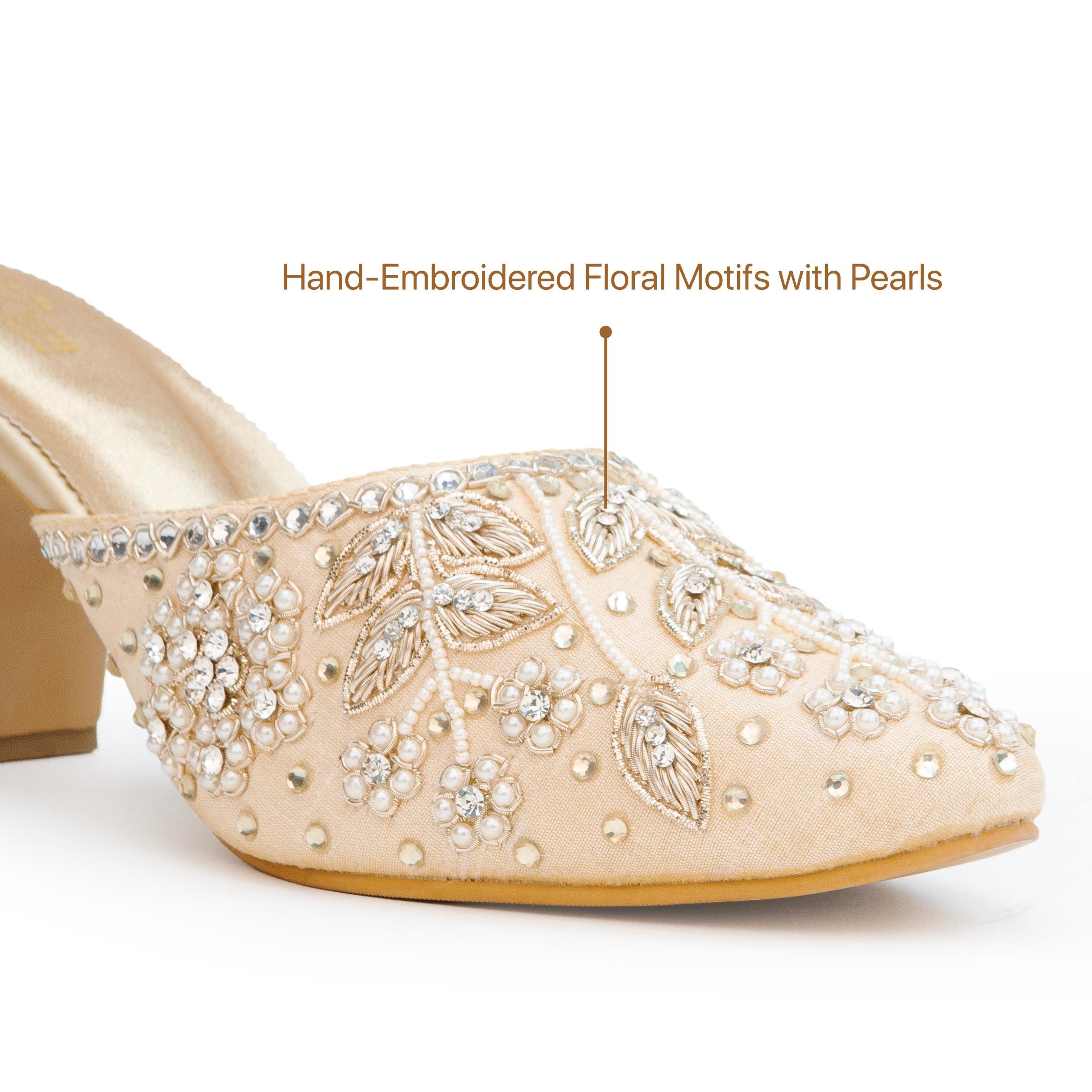 Pearl Sadabahar Mules