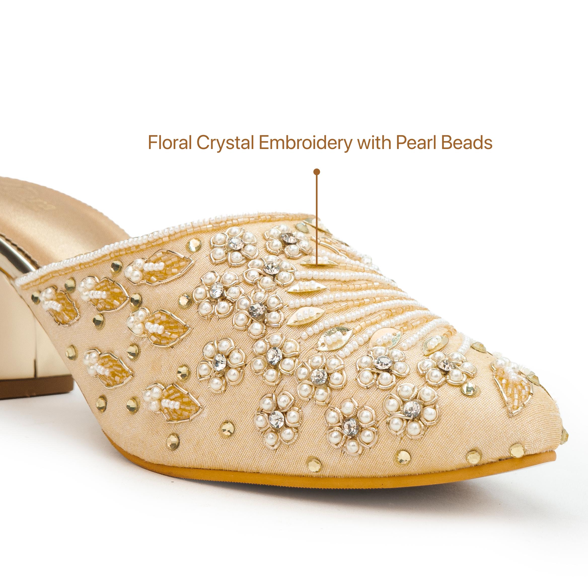 Beaded Ray Mules