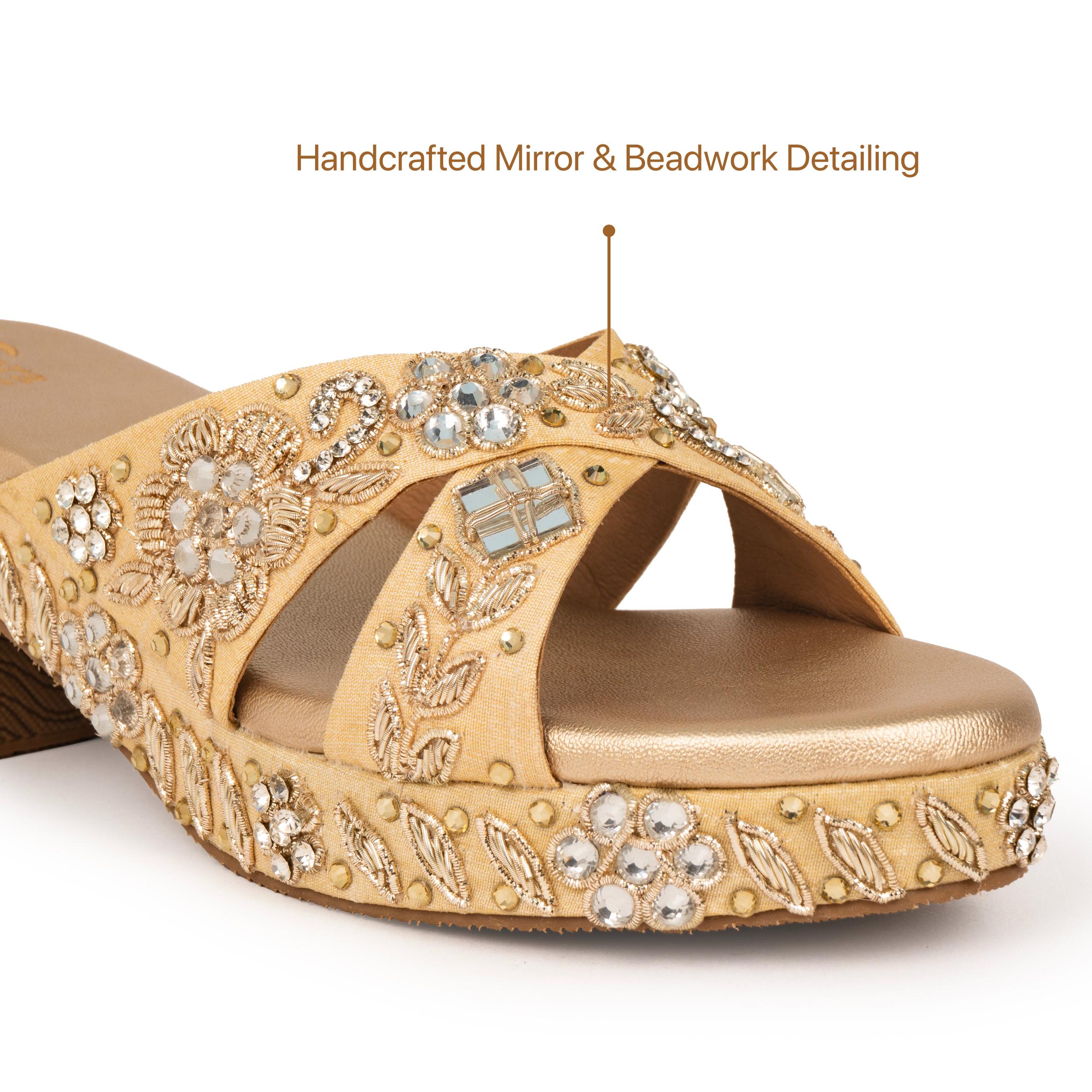Floral Stardust Heels
