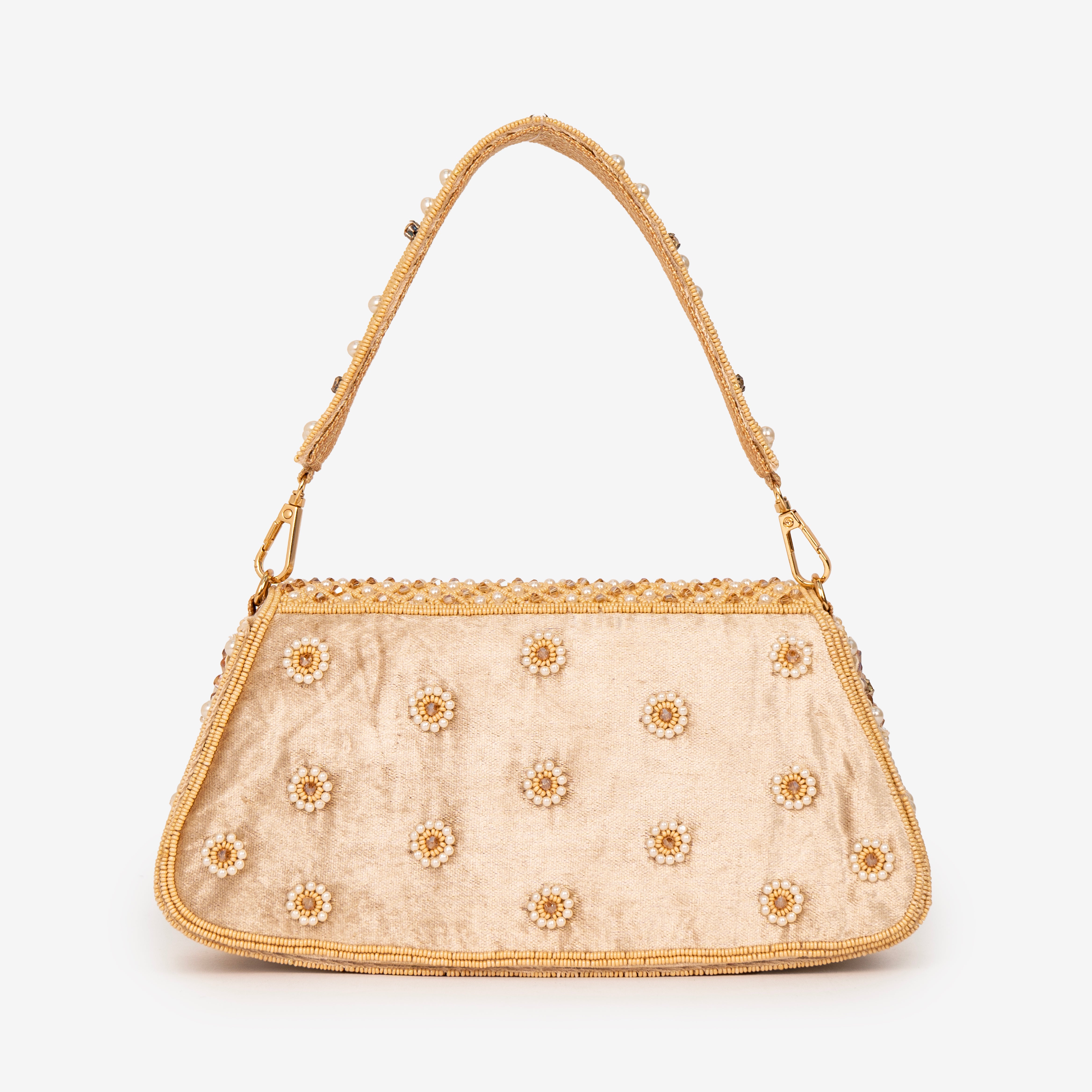 Intricate Beaded Party Shoulder Bag