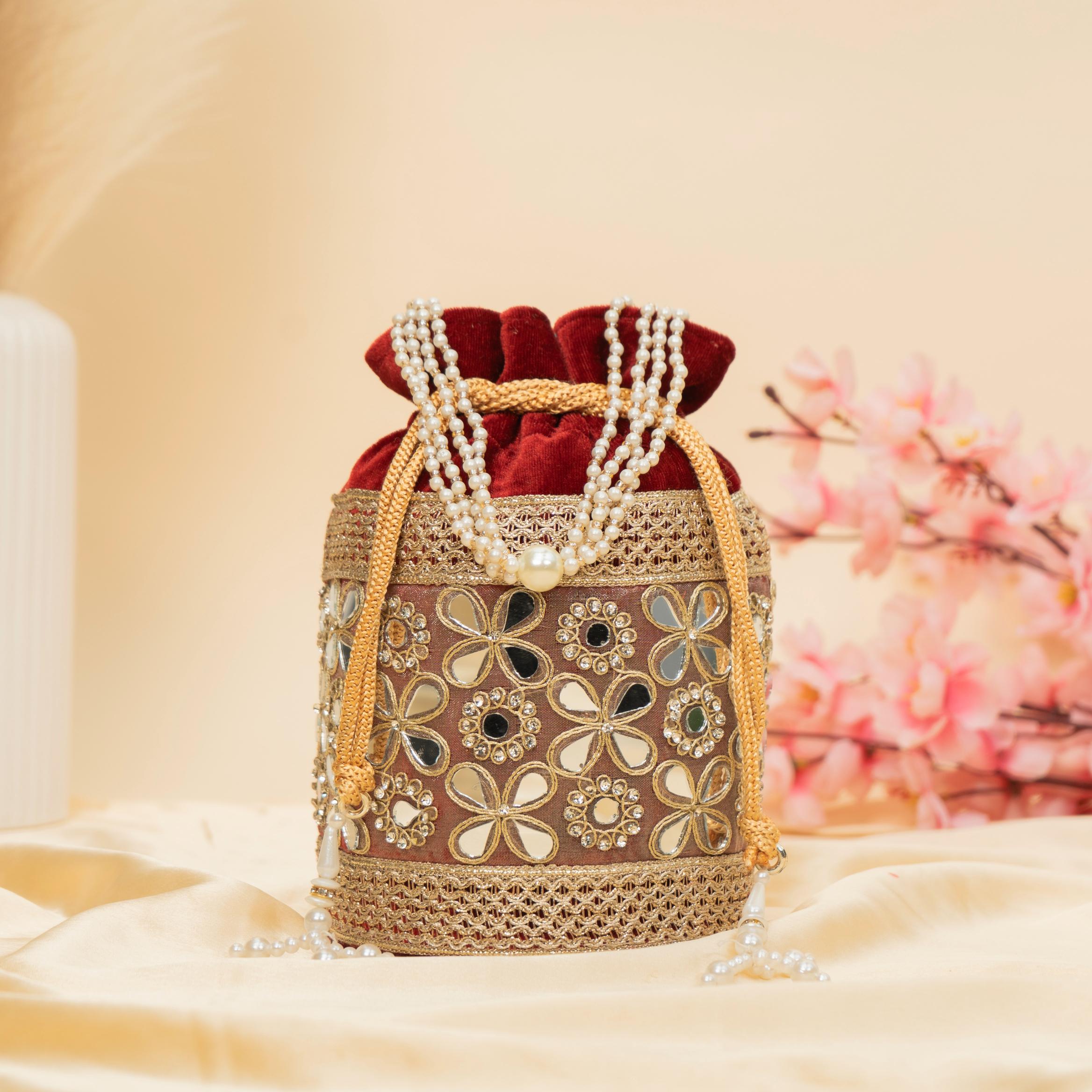 Royal Velvet Shimmer Potli
