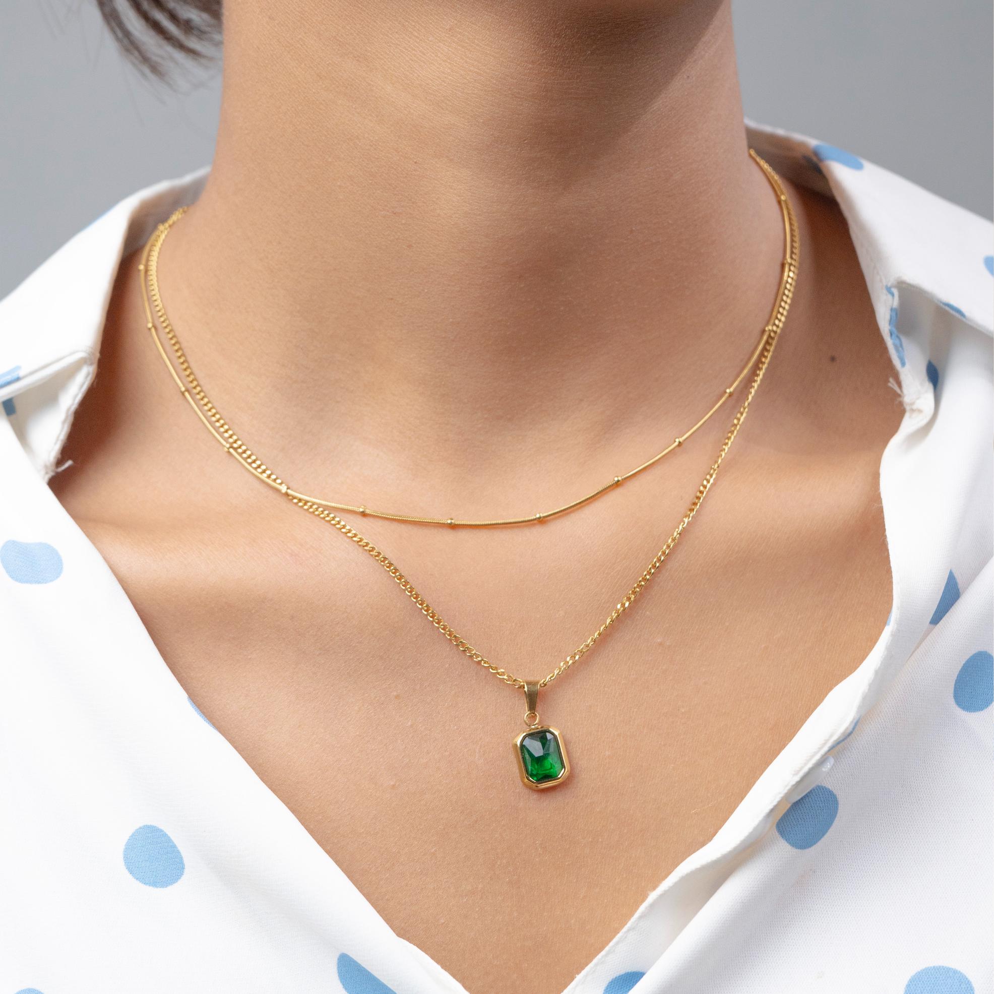 Olive Aura Necklace
