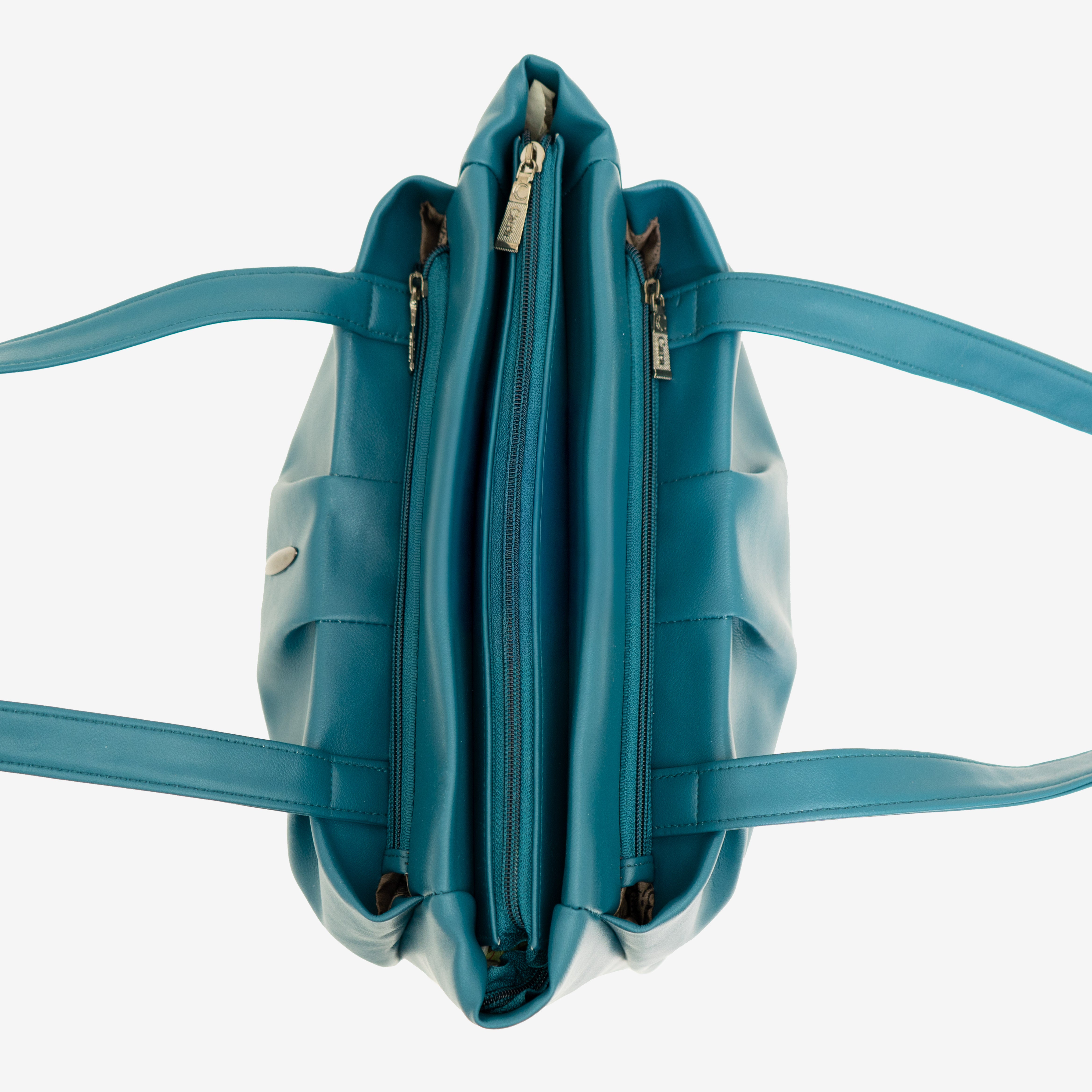 Teal Elegance Charm Handbag