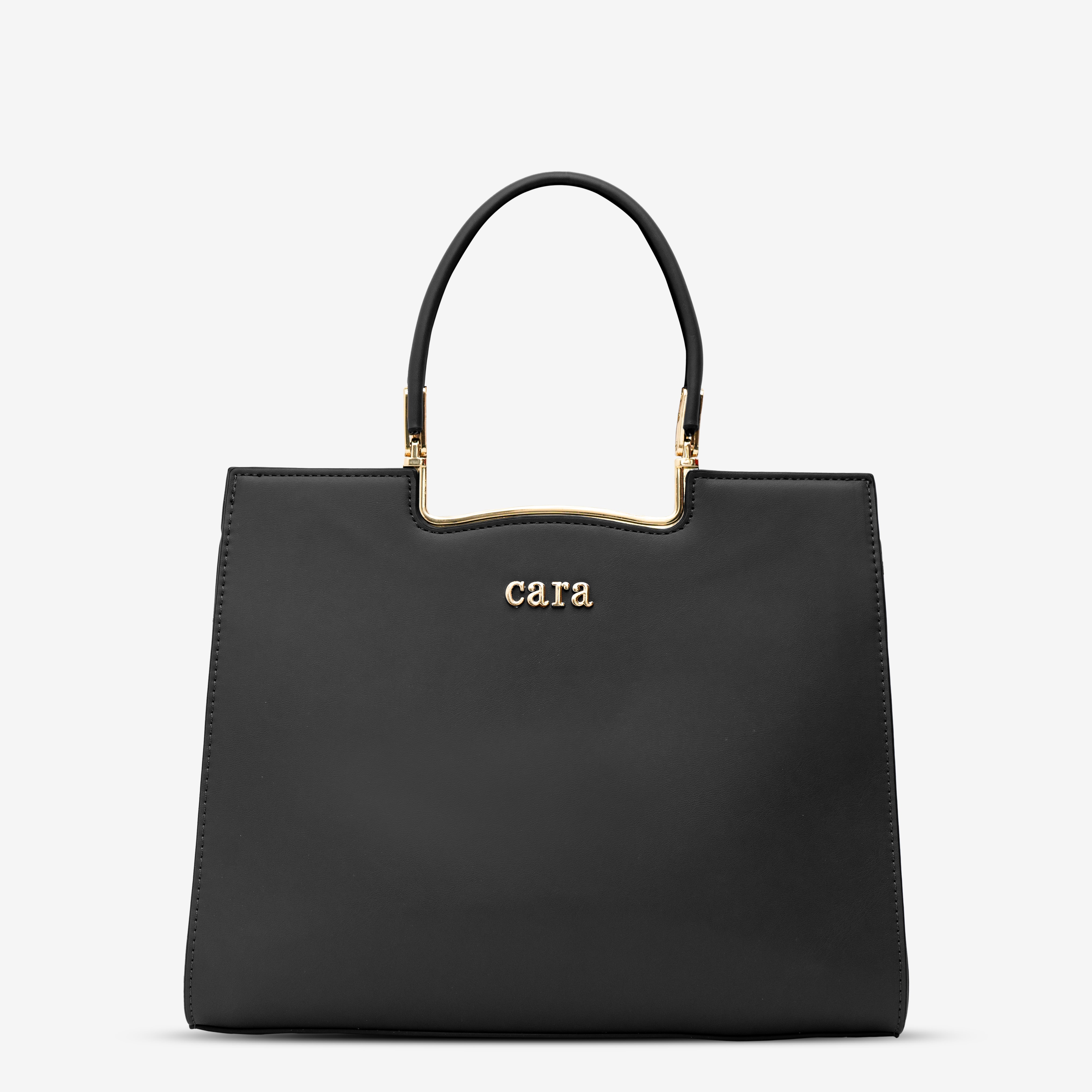 Black Neutral Carryall Handbag | Cara