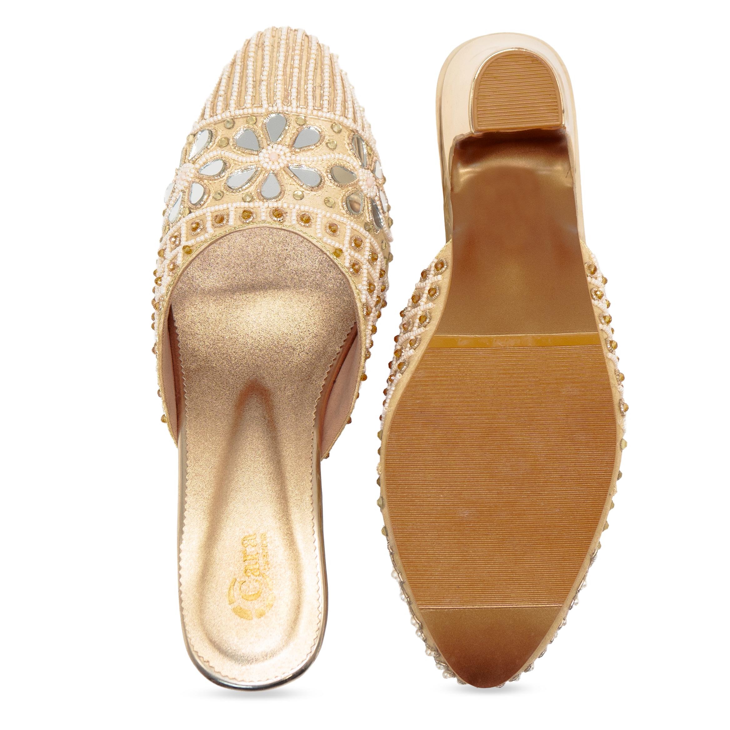 Mirror Bloom Mules
