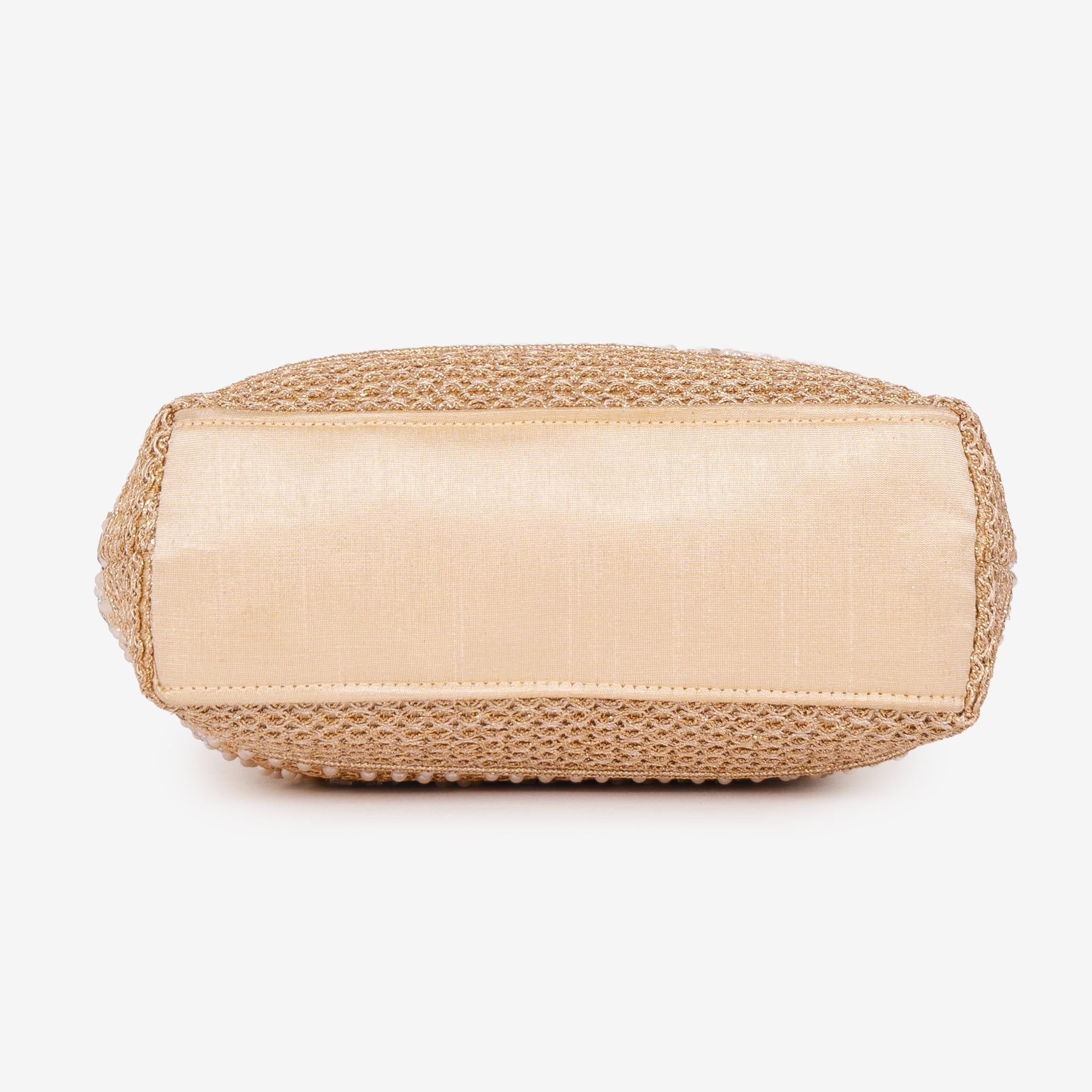 Golden Fern Pearl Potli