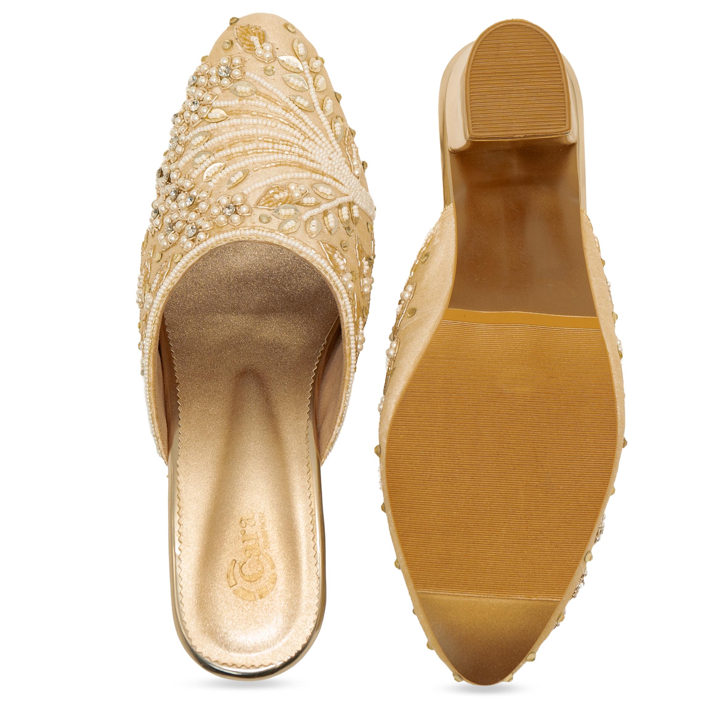 Beaded Ray Mules