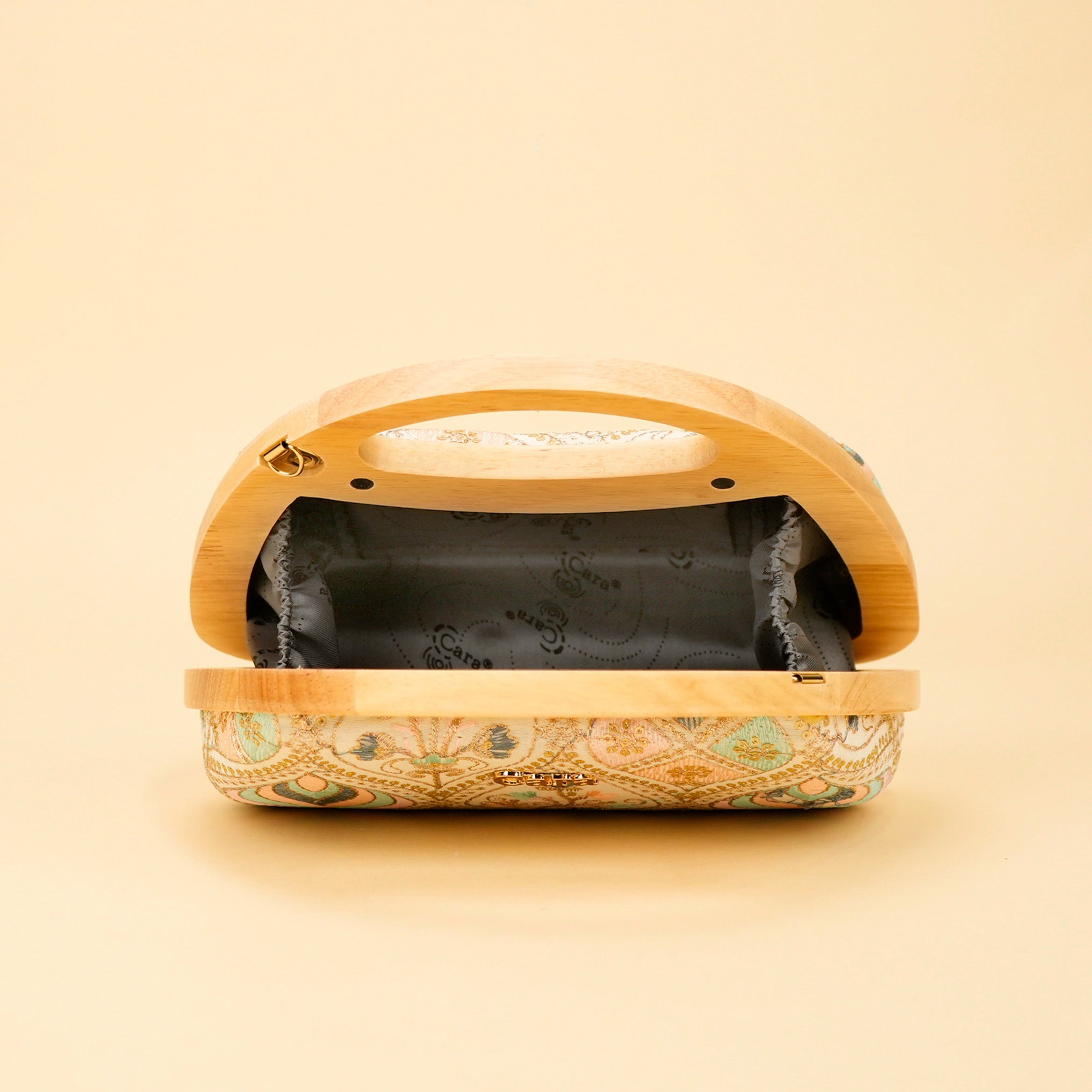 Aurelia Wood-Frame Clutch