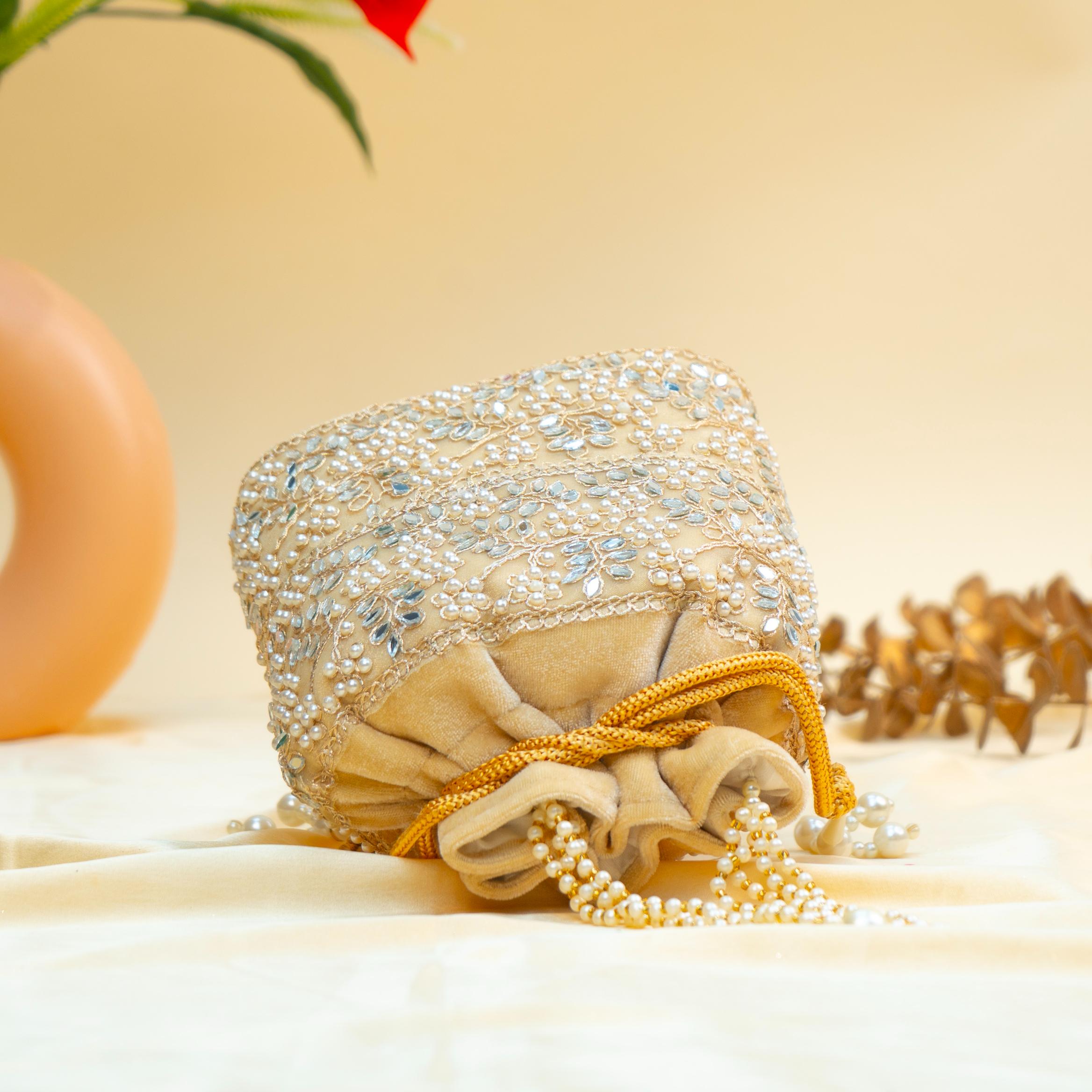 Grace Pearl Bead Potli