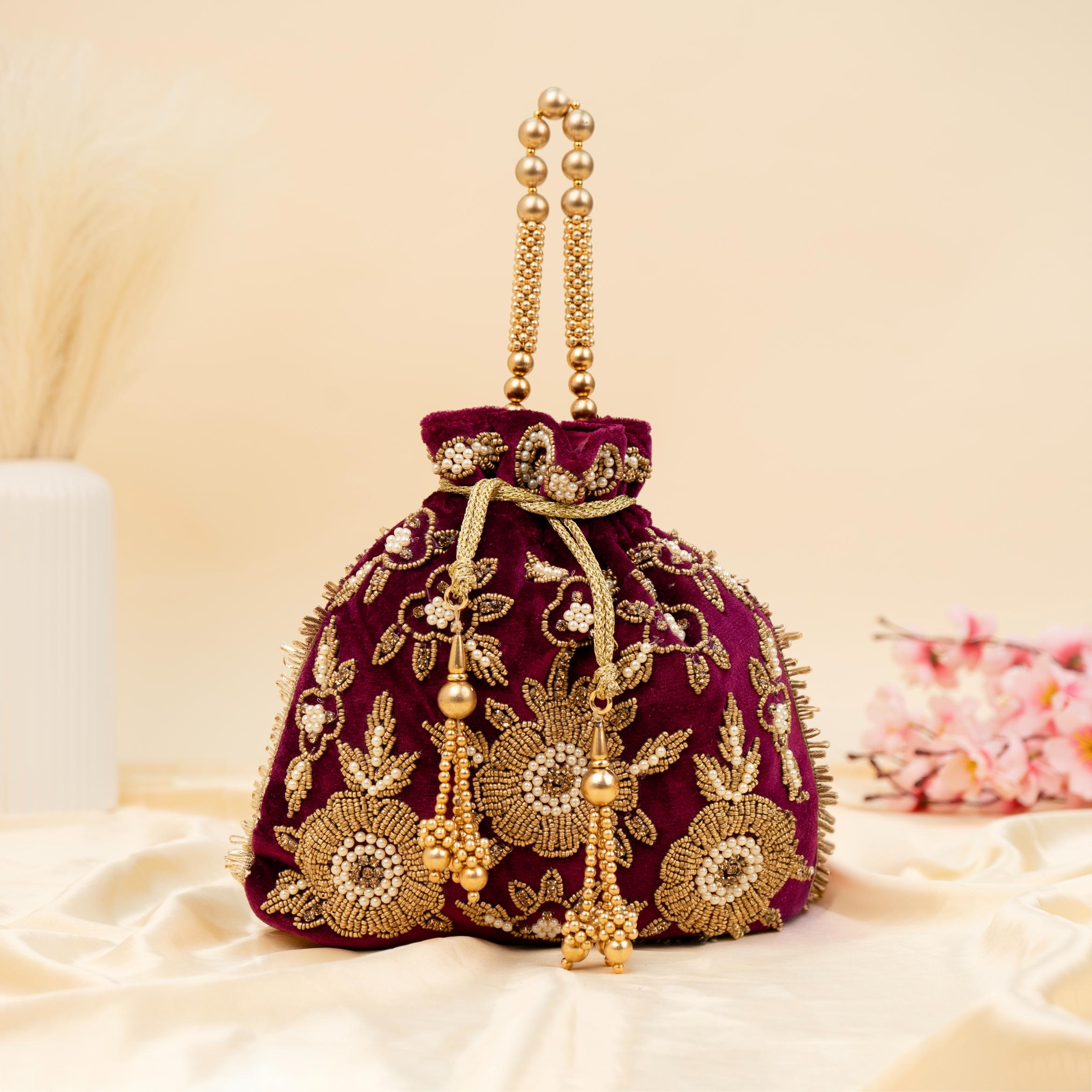 The Velvet Bloom Potli