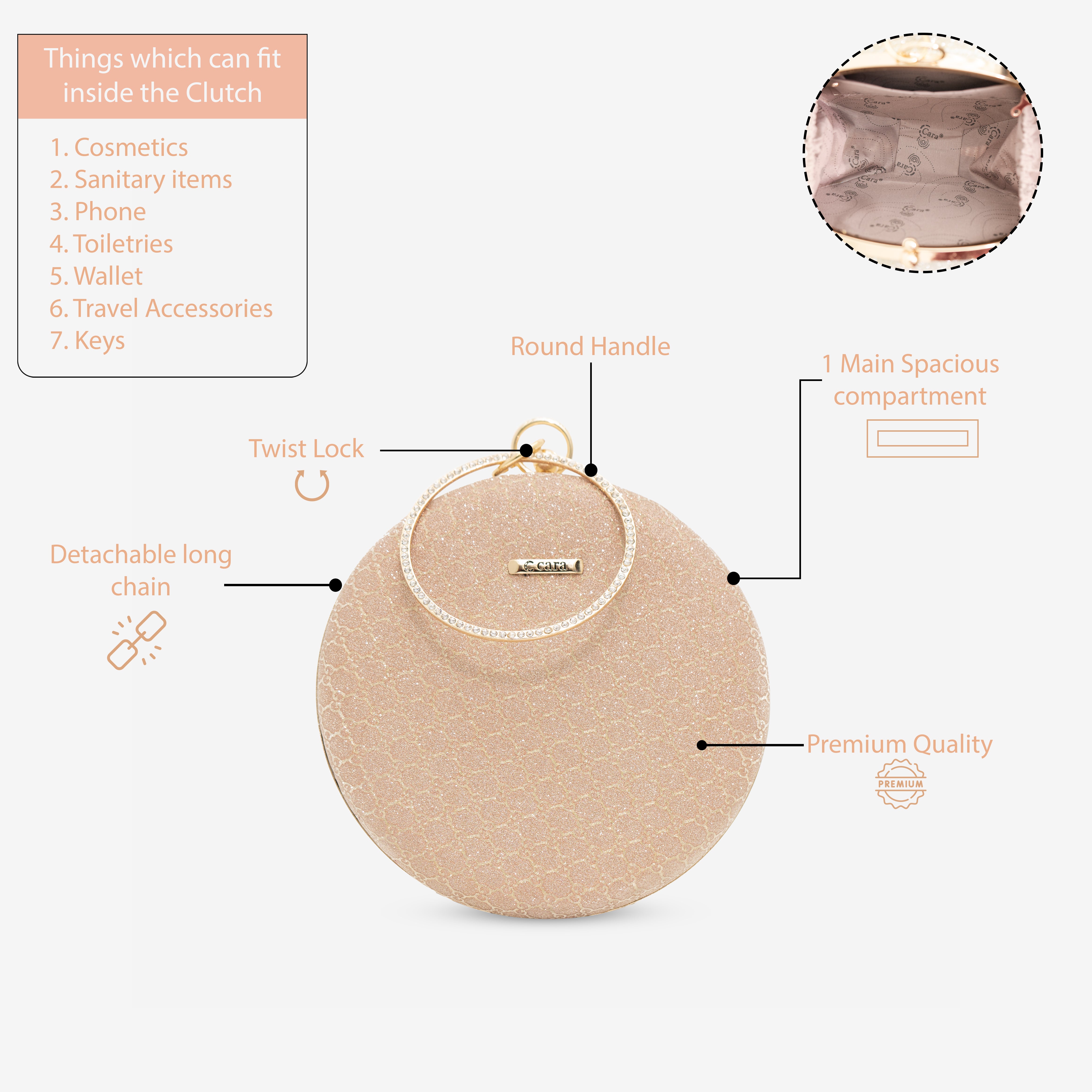 Rose gold SparkleSphere | cara