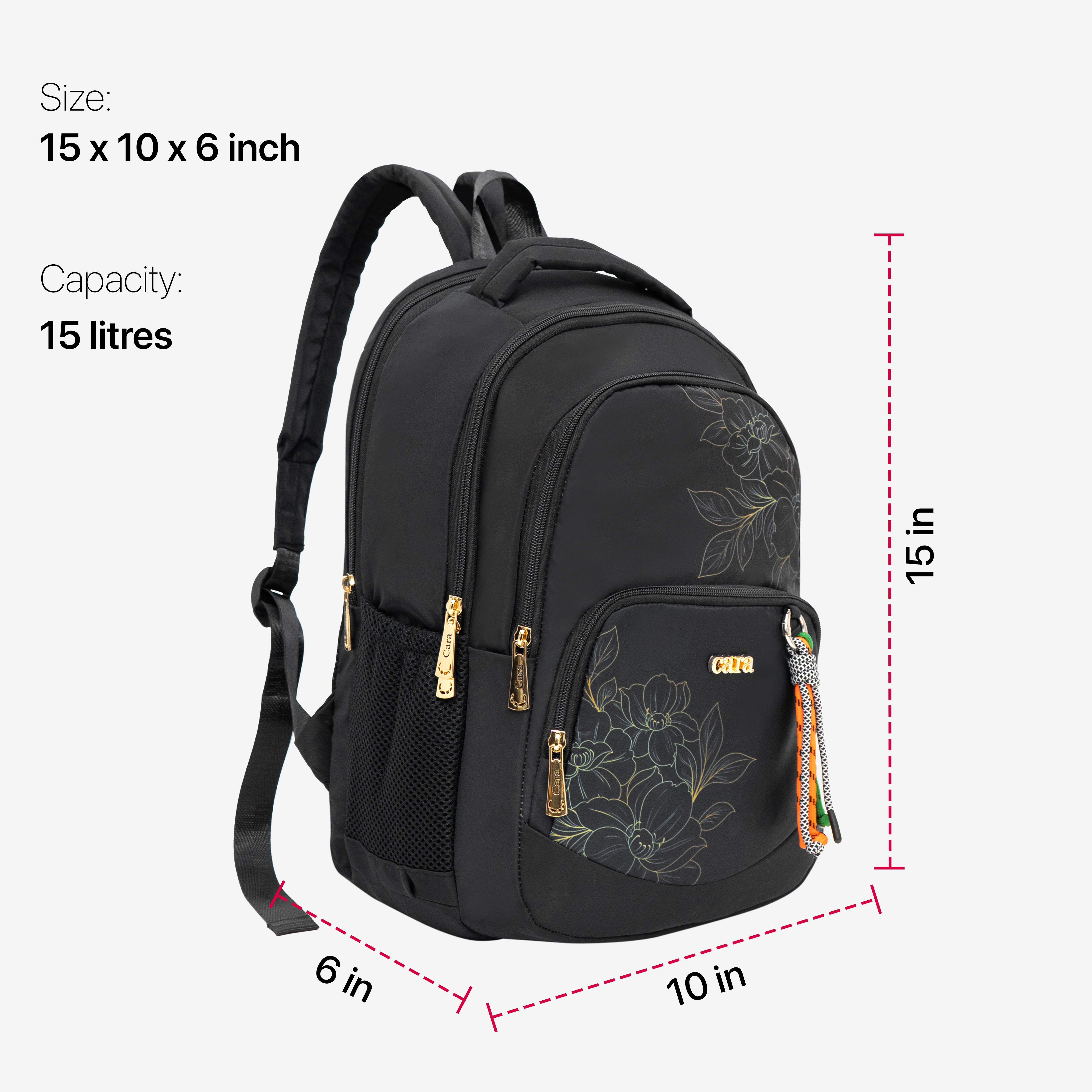 Flora Charm Backpack