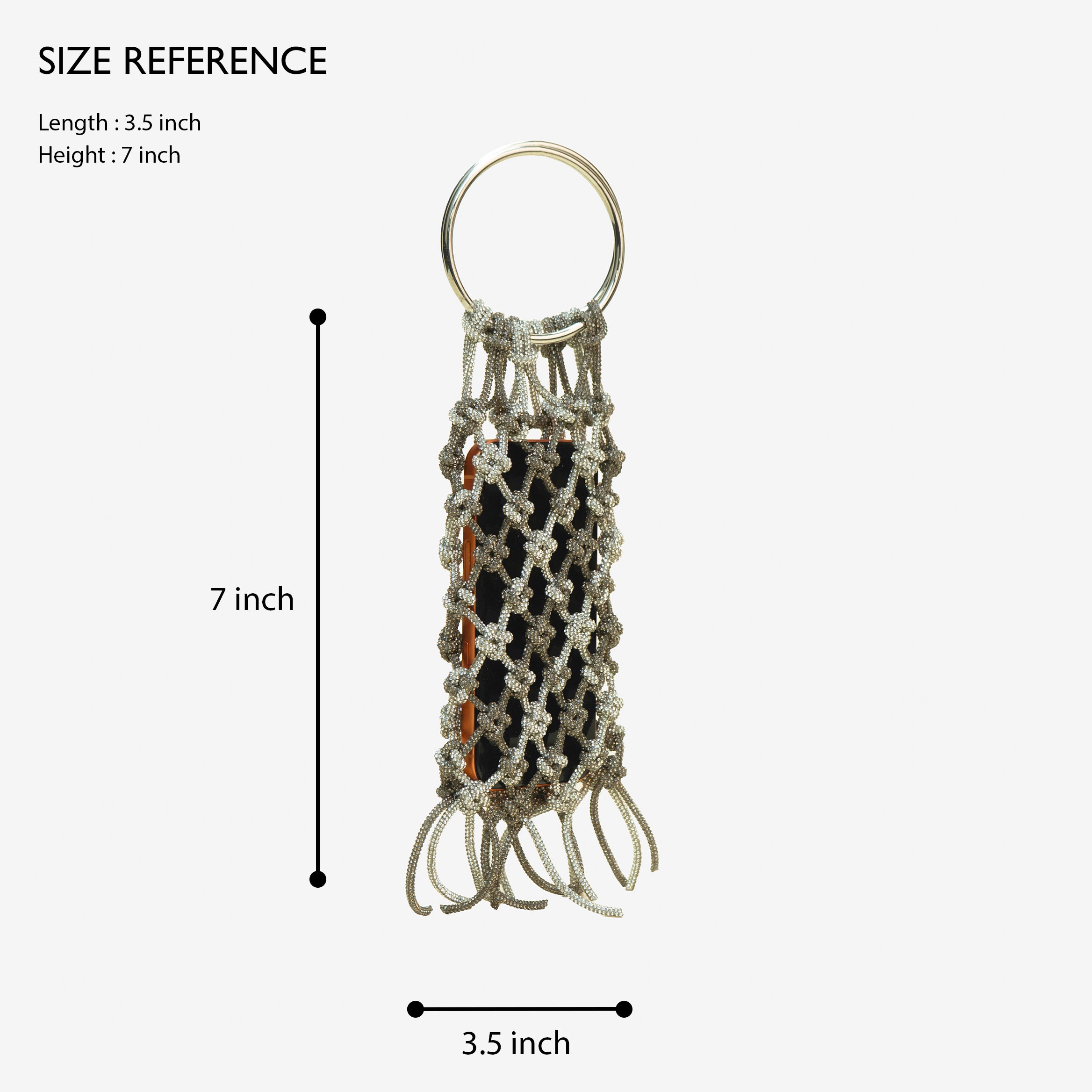 Rhinestone Knot Luxe Mobile Sling